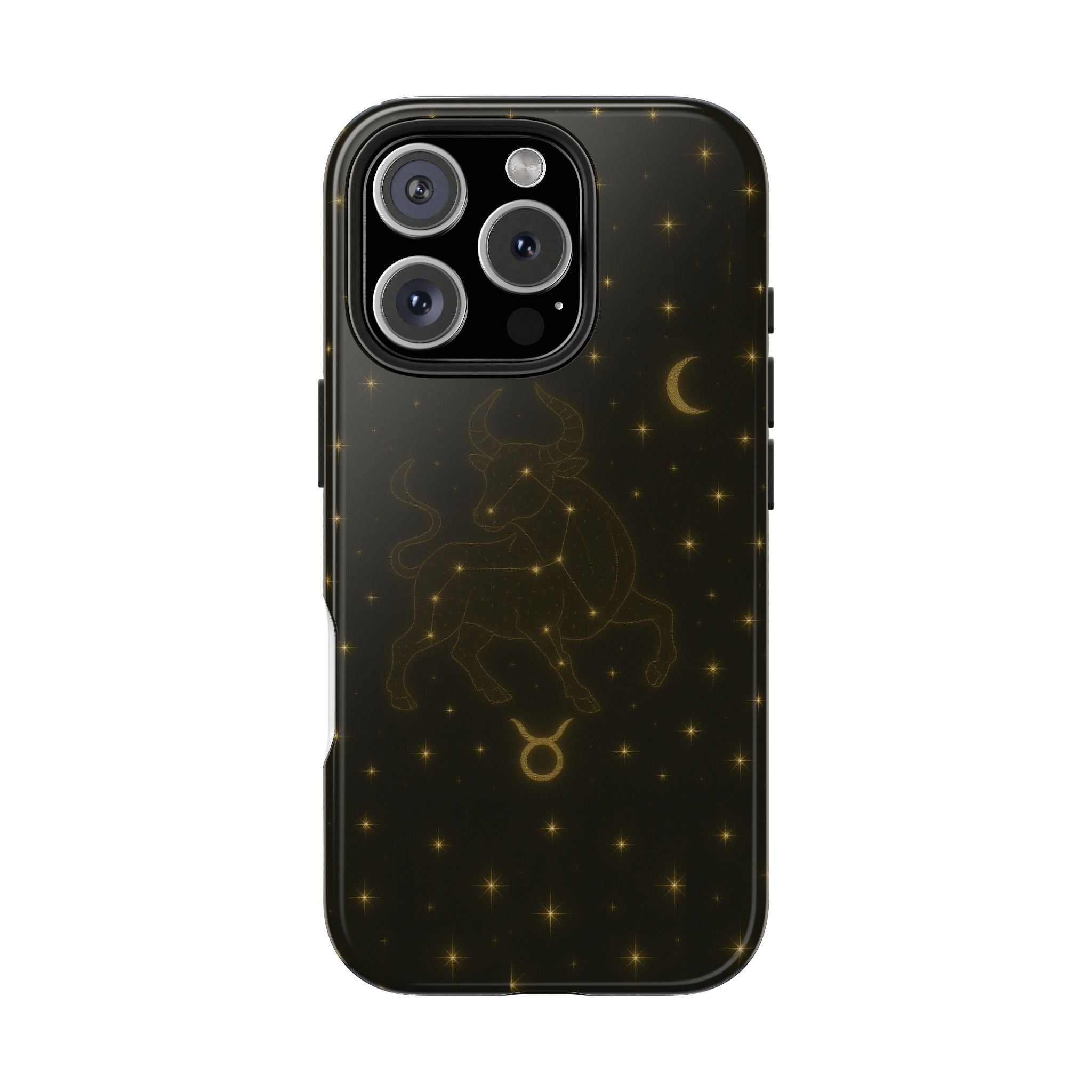 Taurus Constellation Tough Phone Case — Gold Zodiac Bull Phone Case