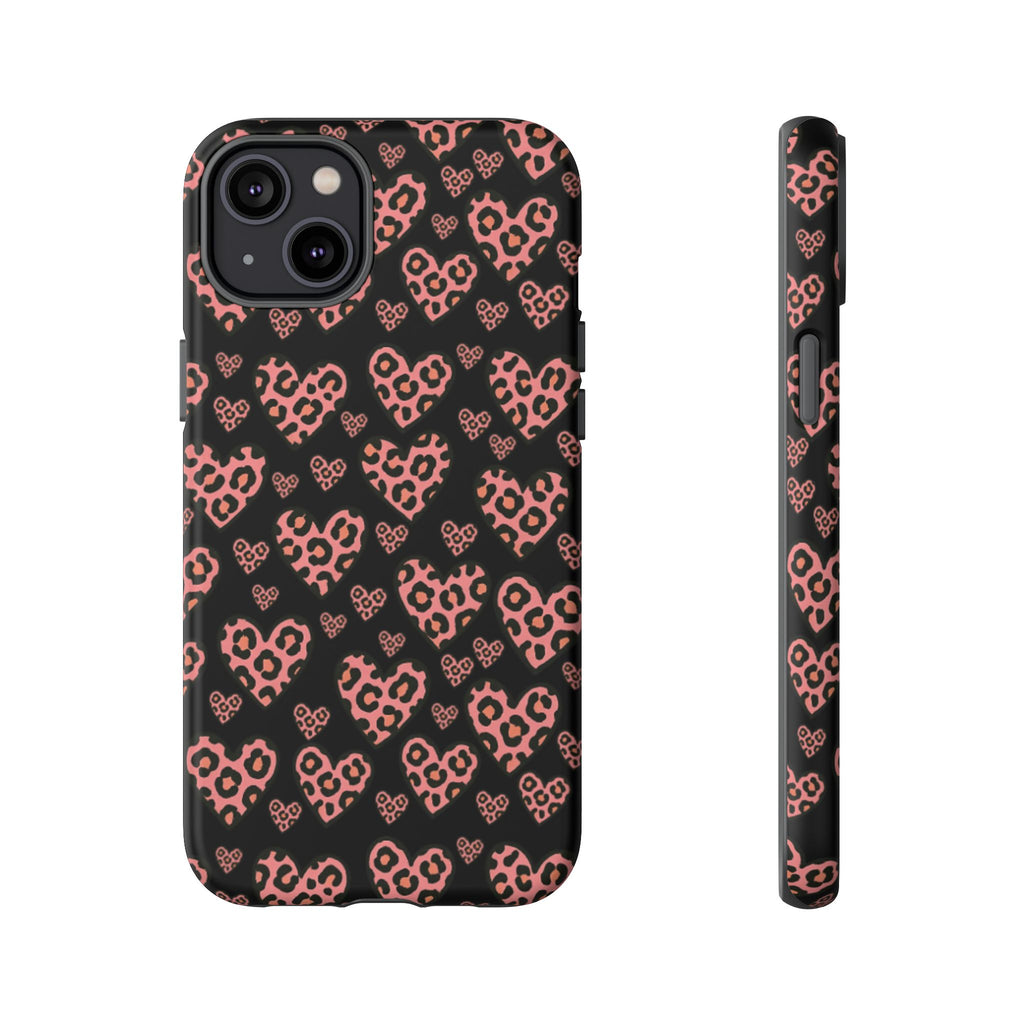 Leopard Heart Phone Case