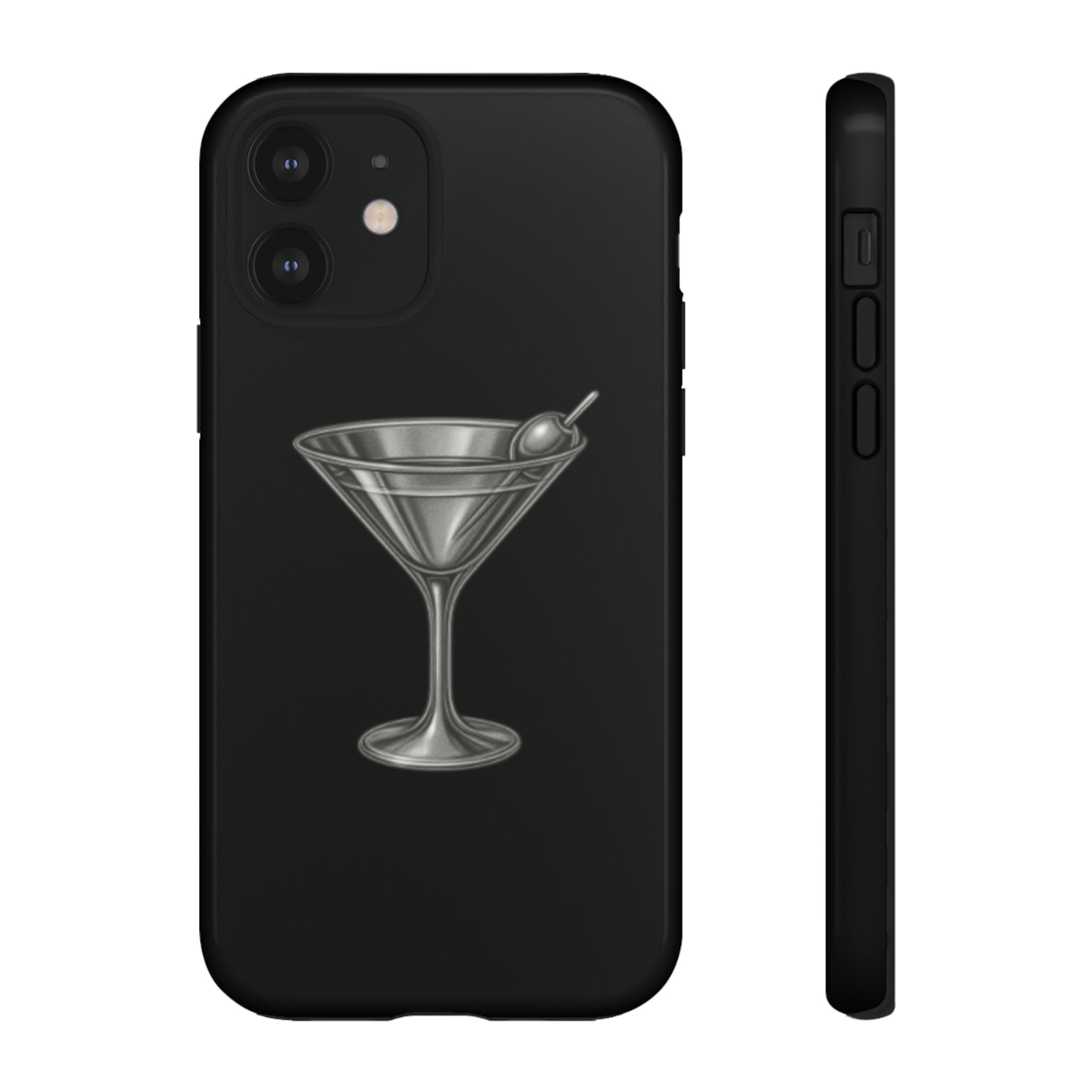 Silver Martini Tough Case Black