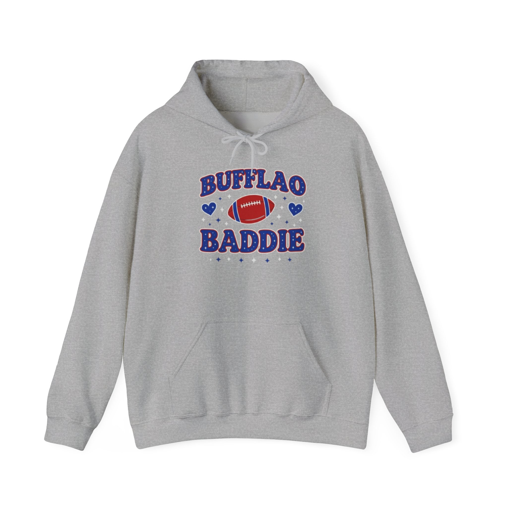 Bufflao Baddie Football Hoodie — Funny Buffalo Football Fan Pullover