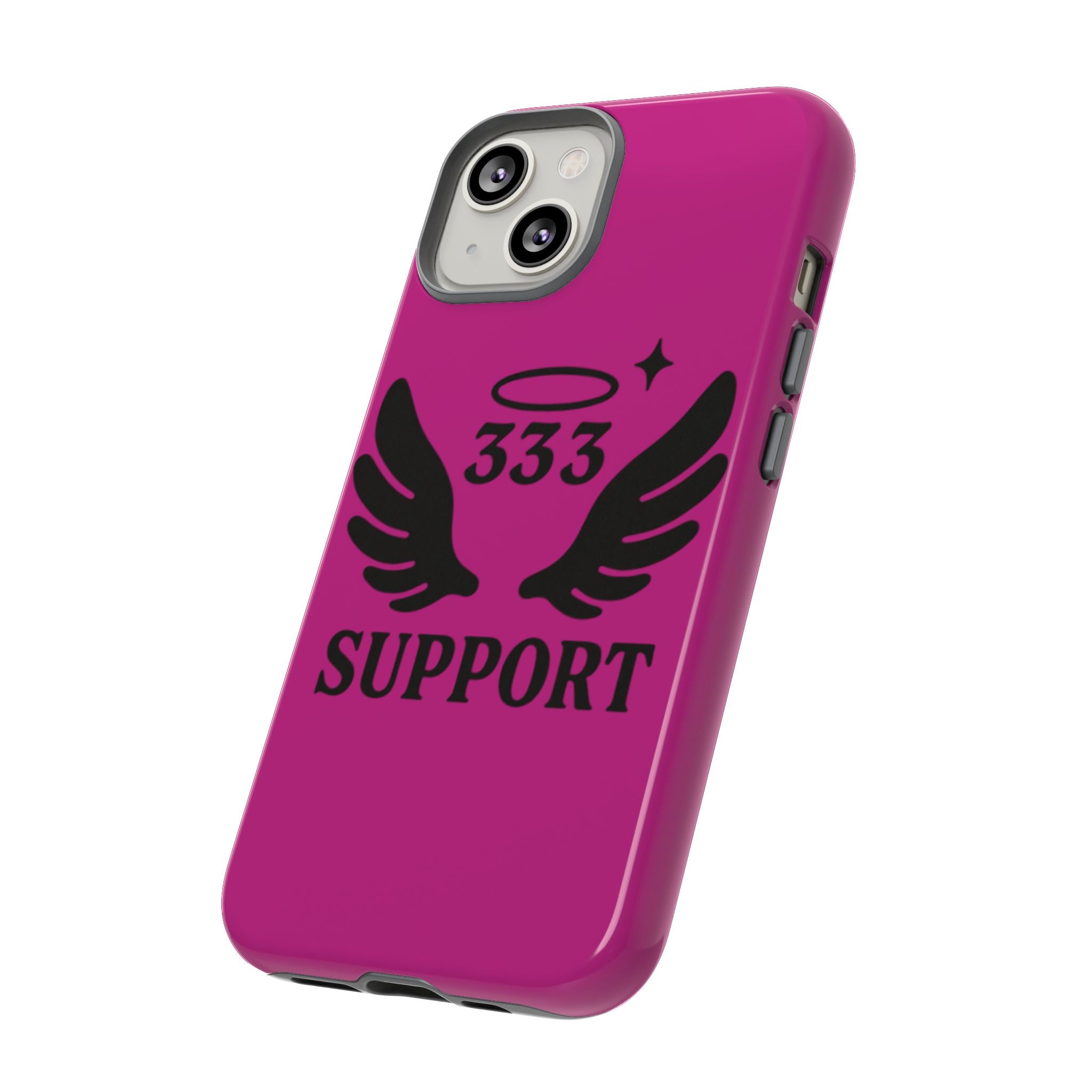Black & Pink 333 Support Phone Case