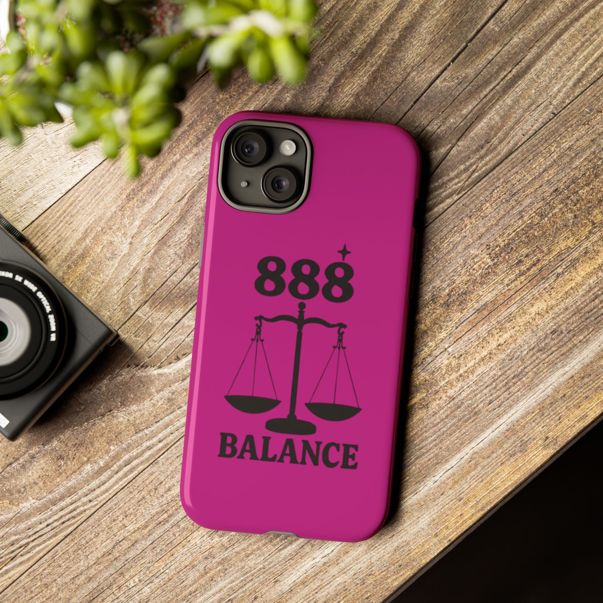 Black & Pink 888 Balance Phone Case