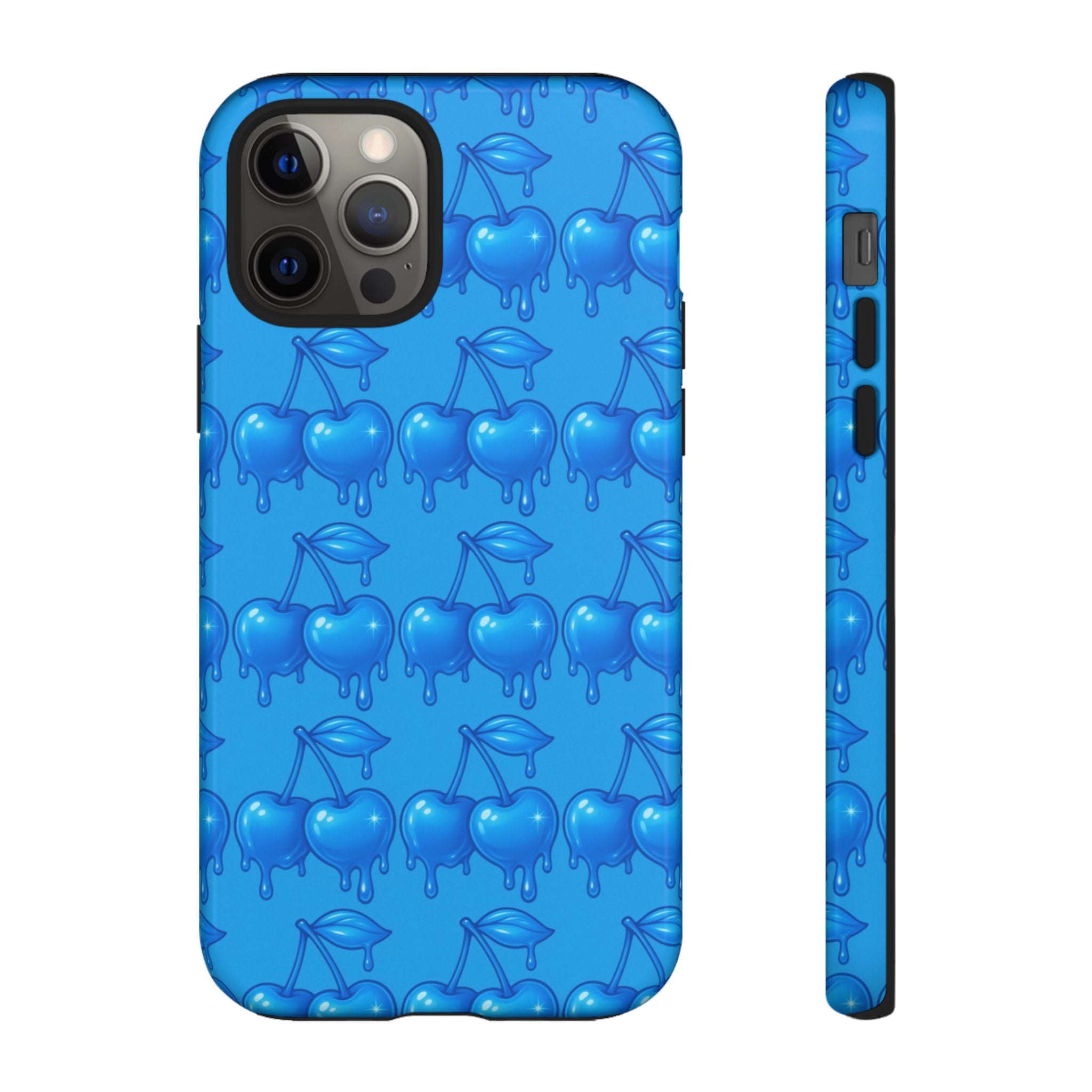 Blue Dripping Cherry Tough Phone Case