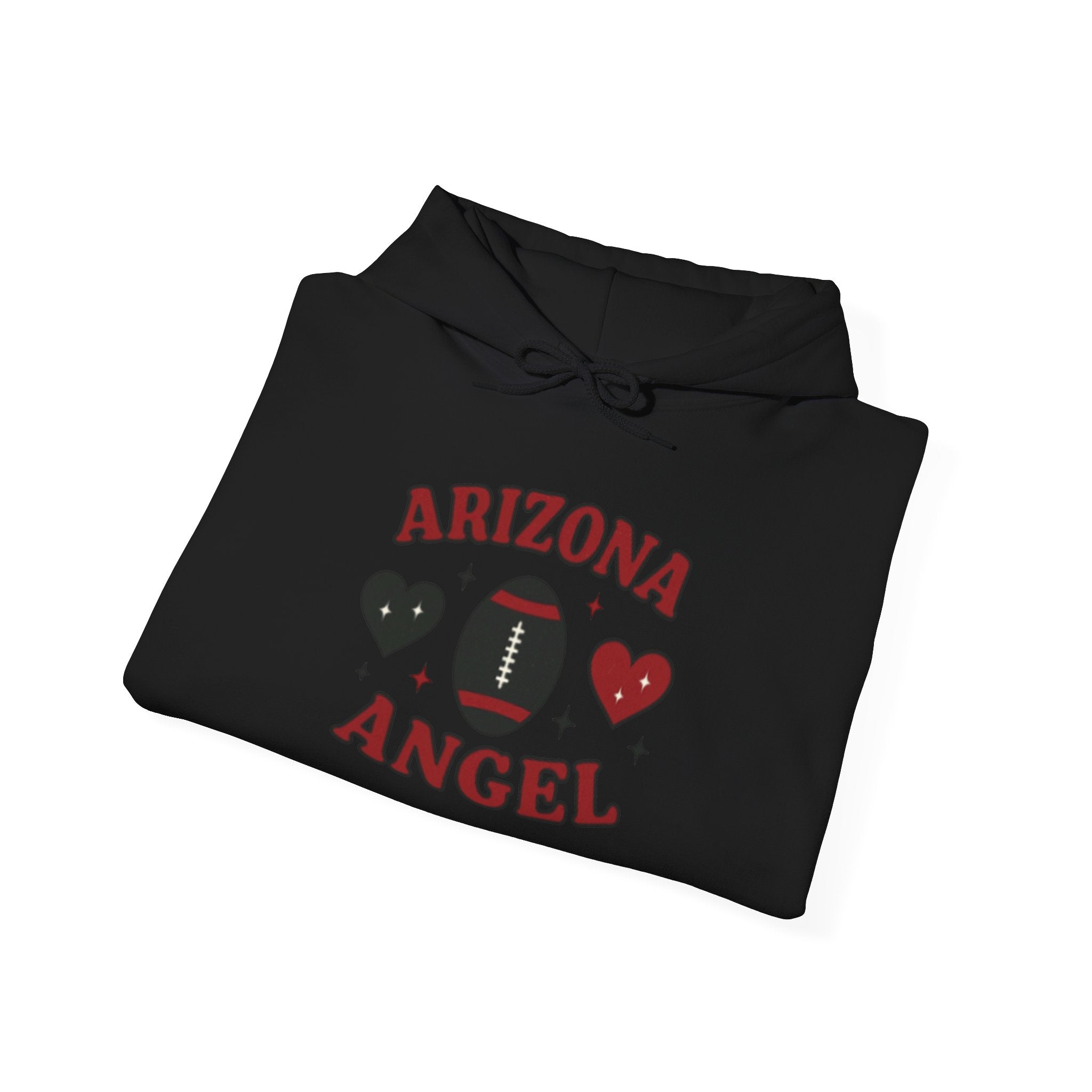 Arizona Angel Hoodie – Football Heart Graphic Pullover