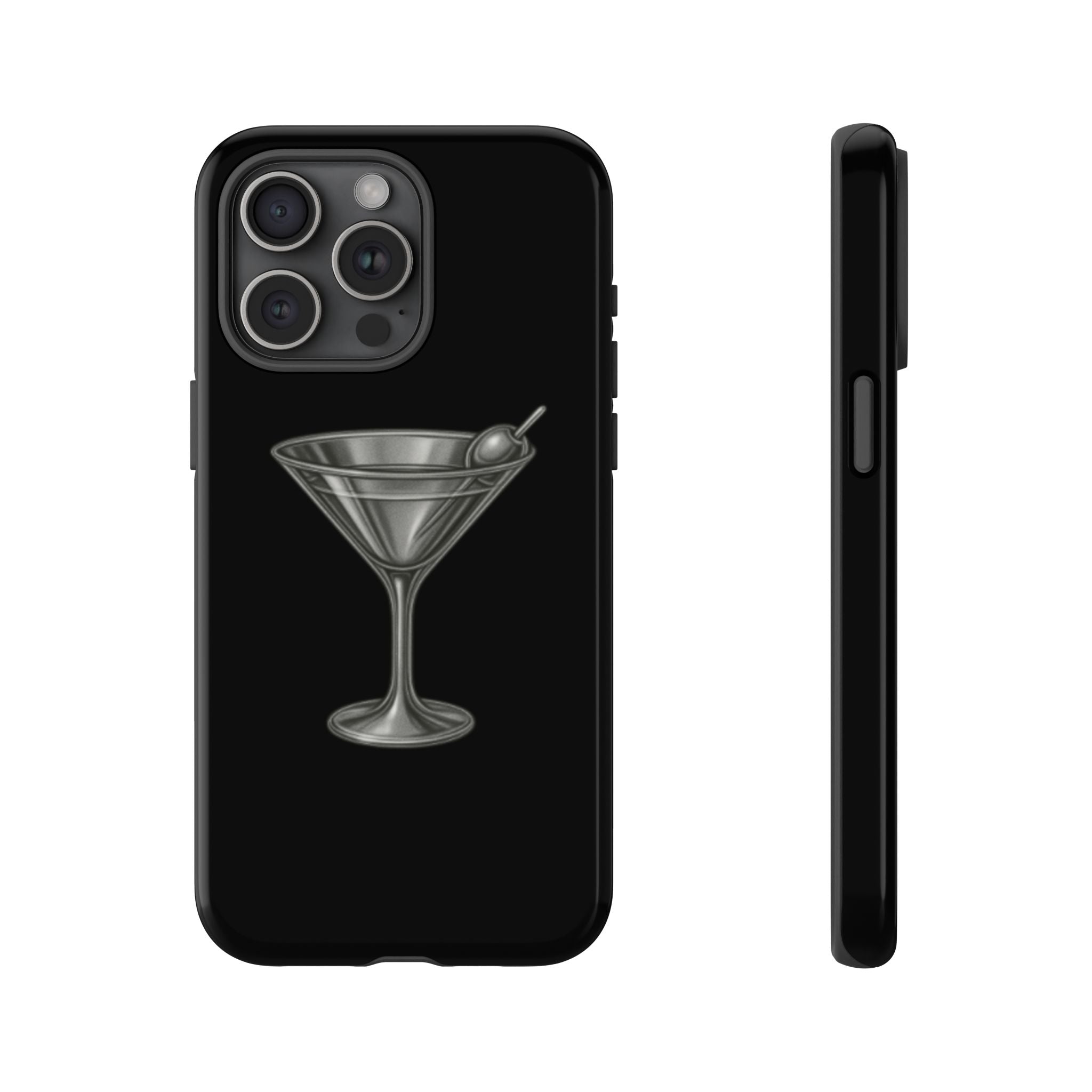 Silver Martini Tough Case Black