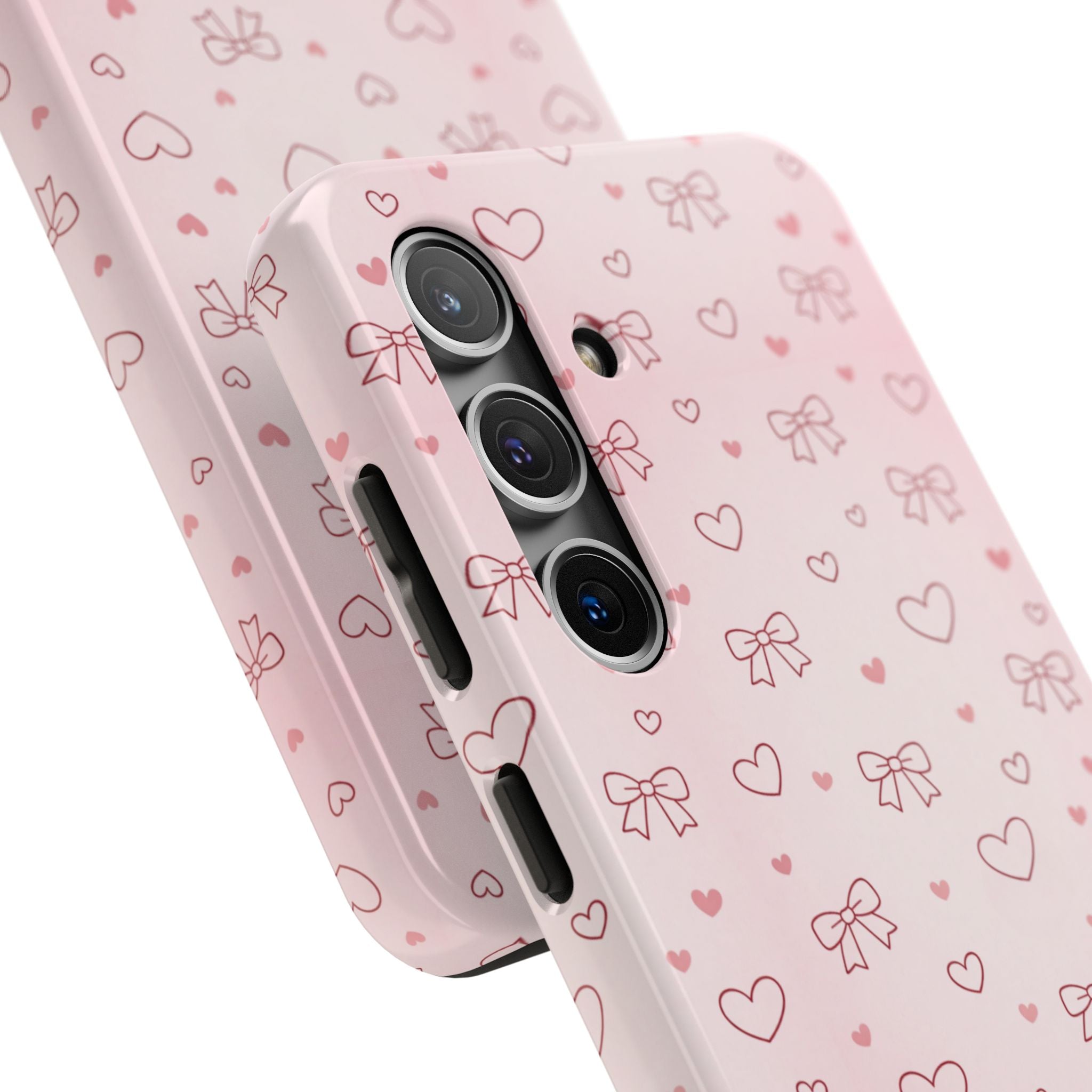 Pink Hearts & Bows Phone Case