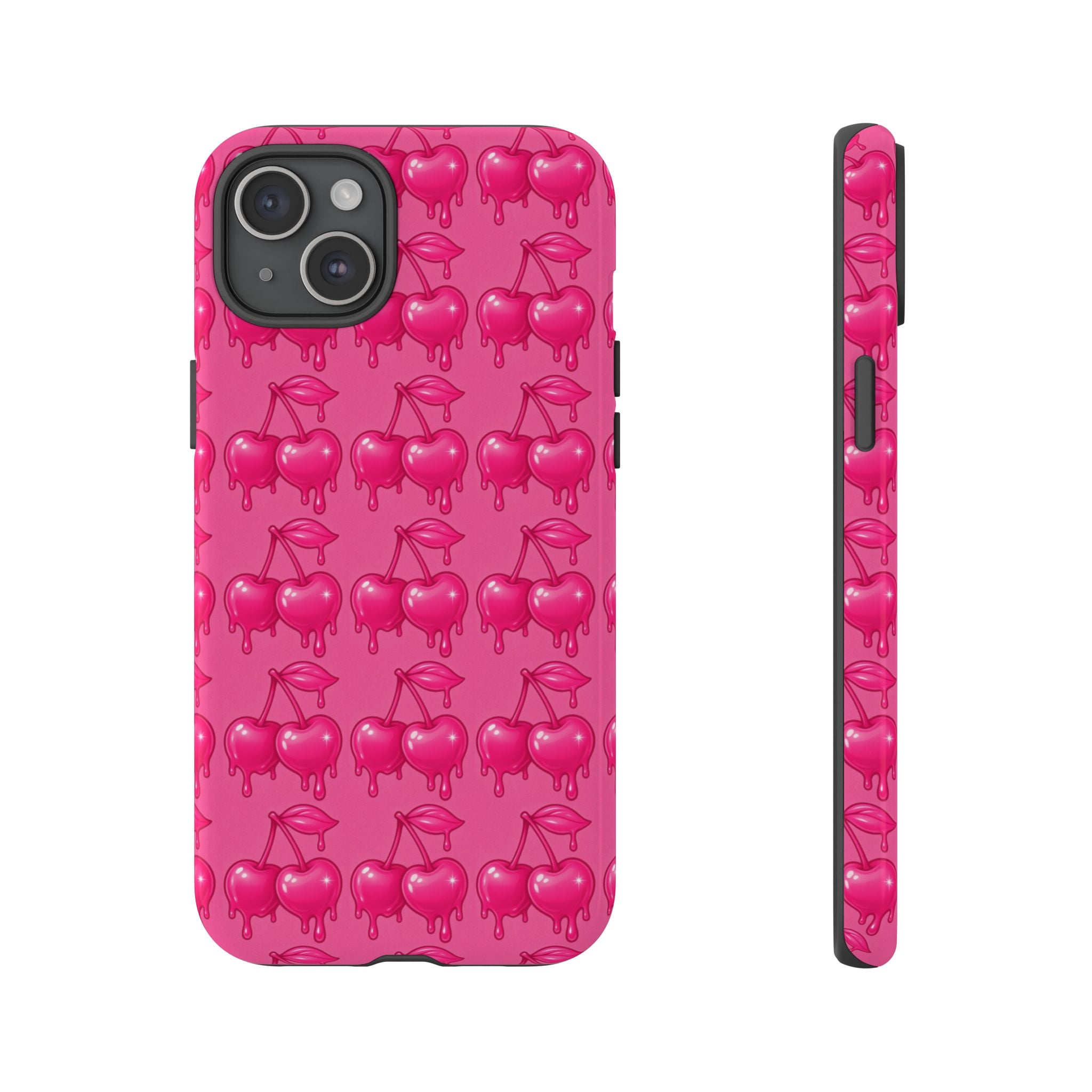 Pink Dripping Cherry Tough Phone Case