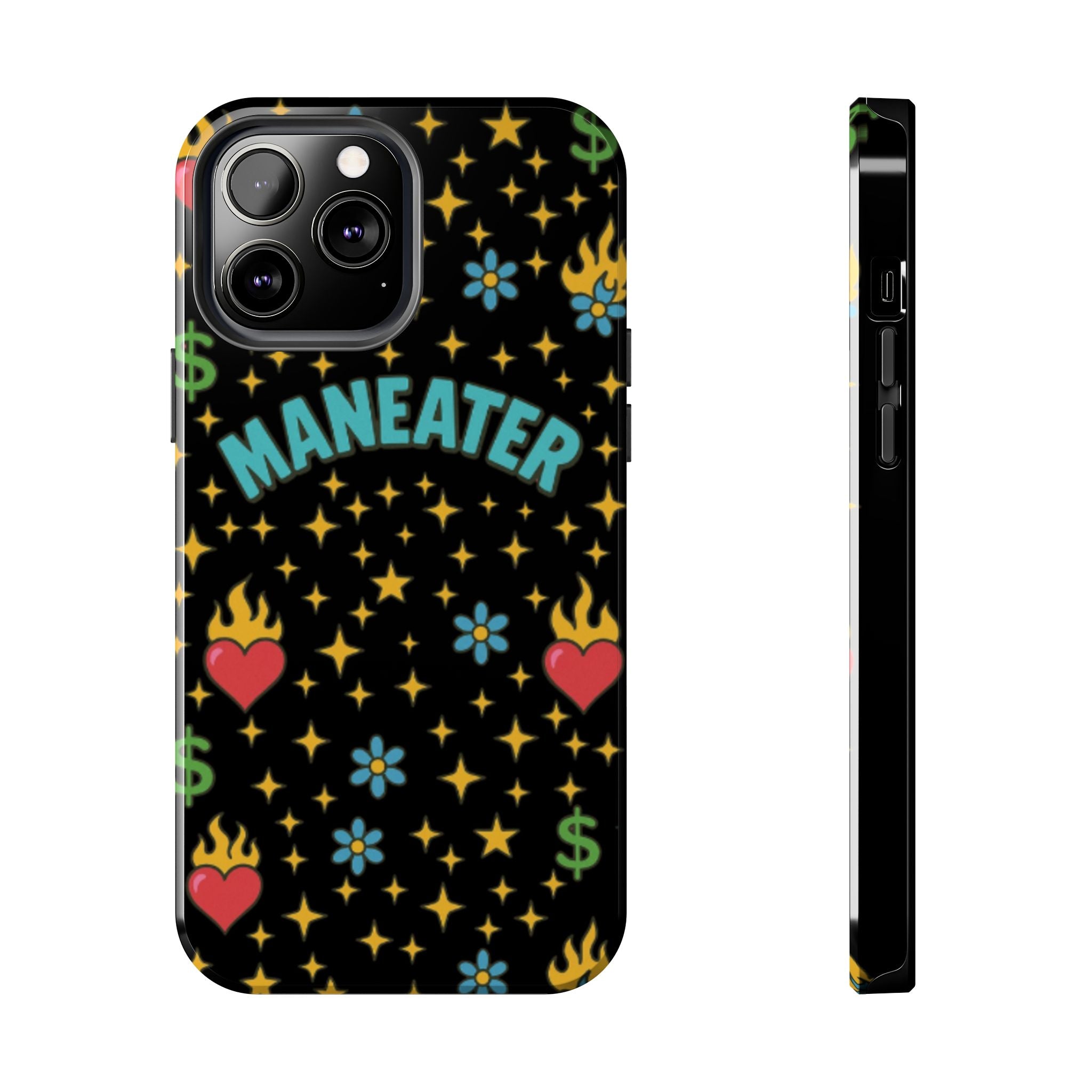 Maneater Flaming Heart Phone Case