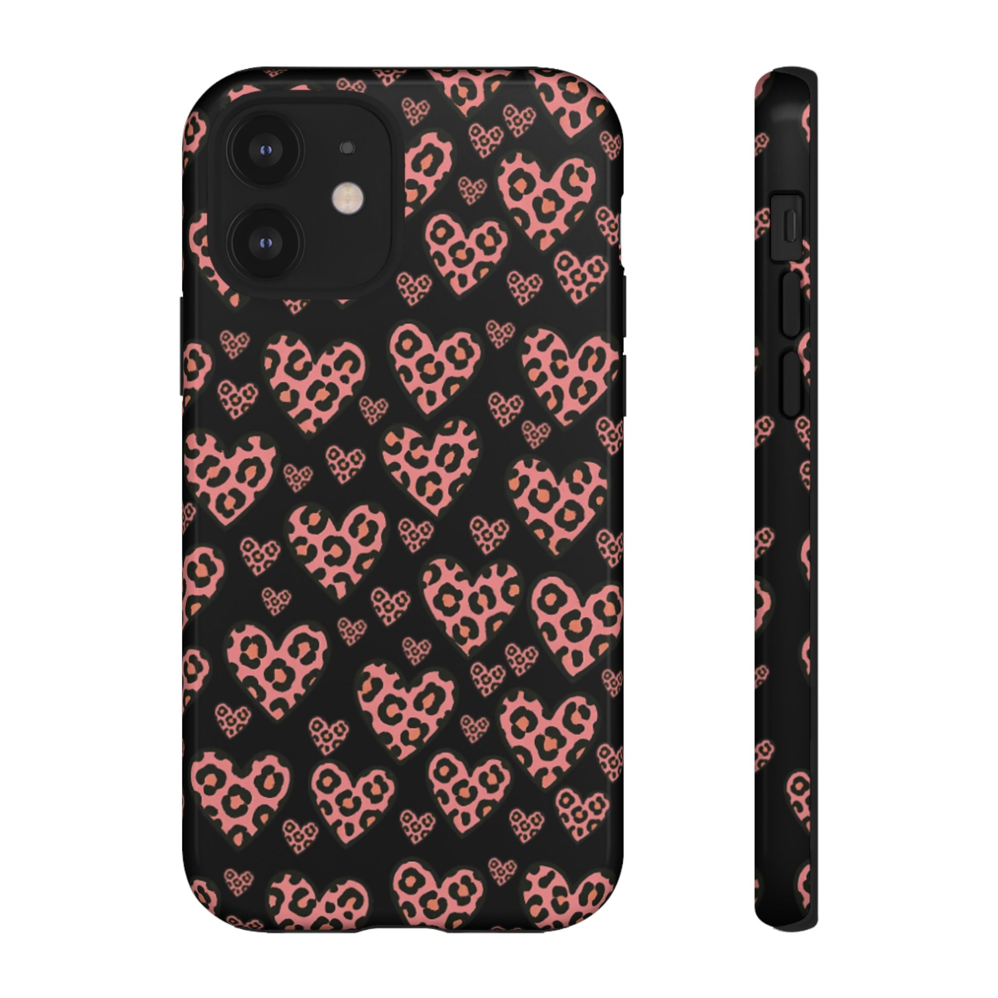 Leopard Heart Phone Case