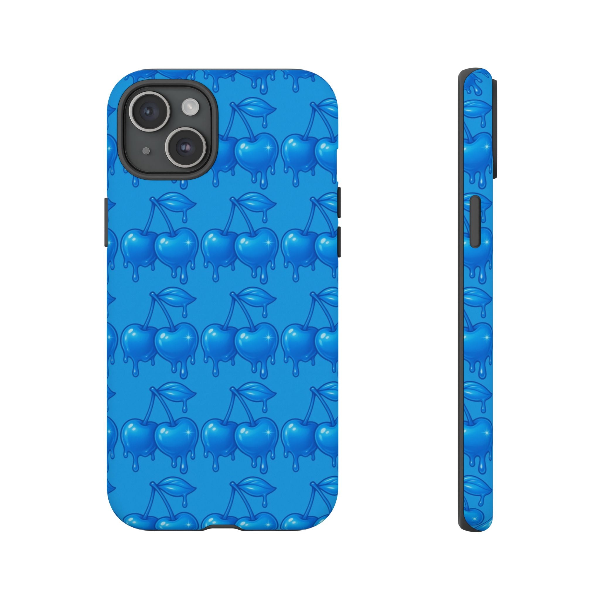 Blue Dripping Cherry Tough Phone Case