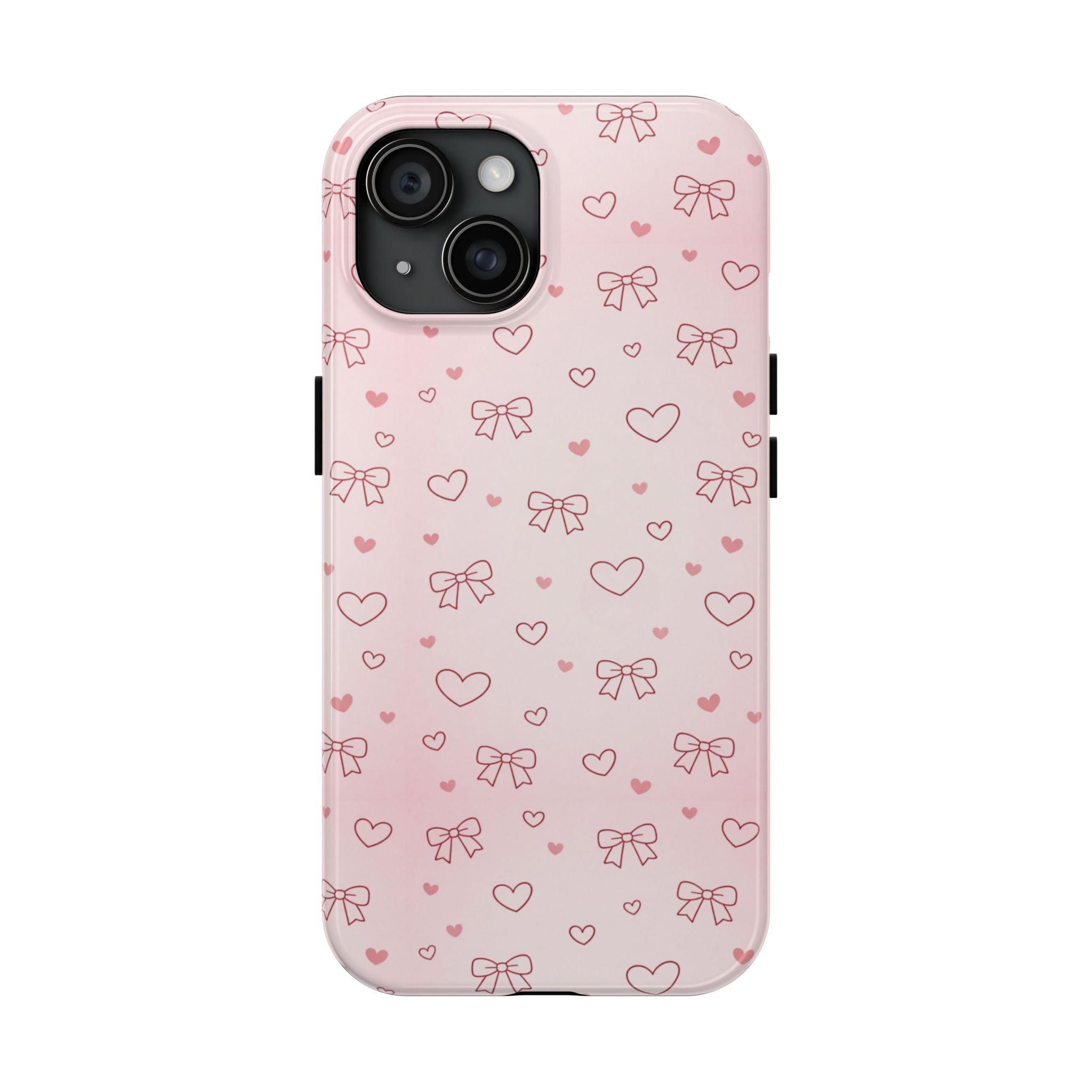 Pink Hearts & Bows Phone Case