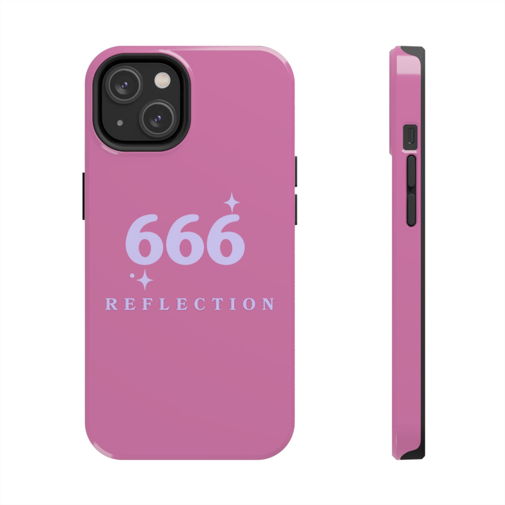 Pink & Purple 666 Reflection Phone Case