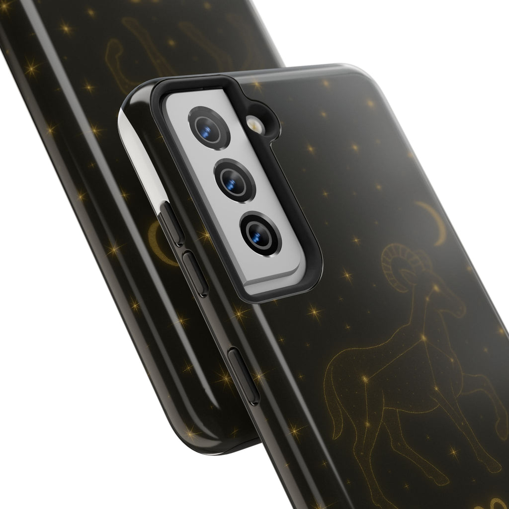 Aries Constellation Tough Phone Case — Zodiac Ram Star Map Design