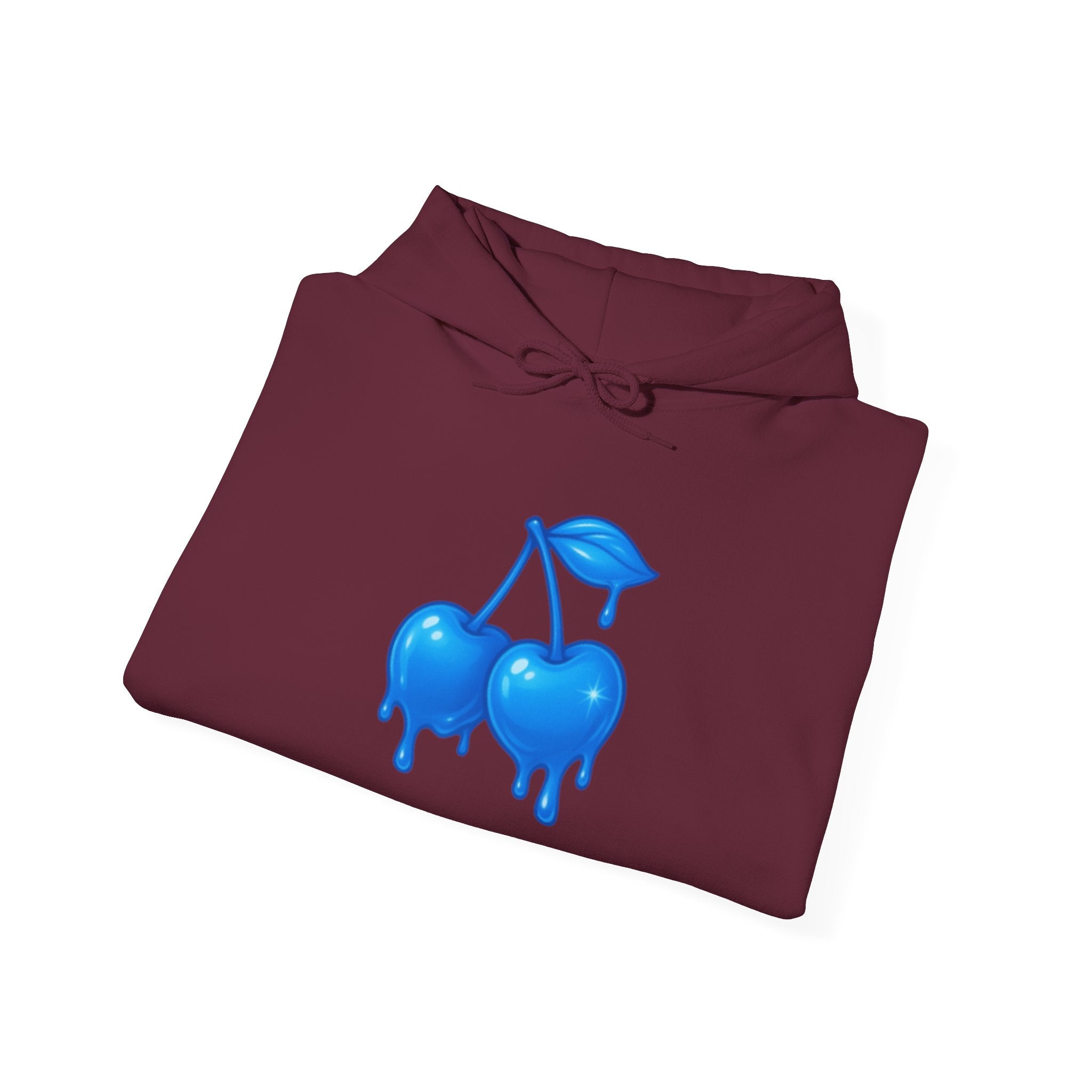 Dripping Blue Cherries Hoodie