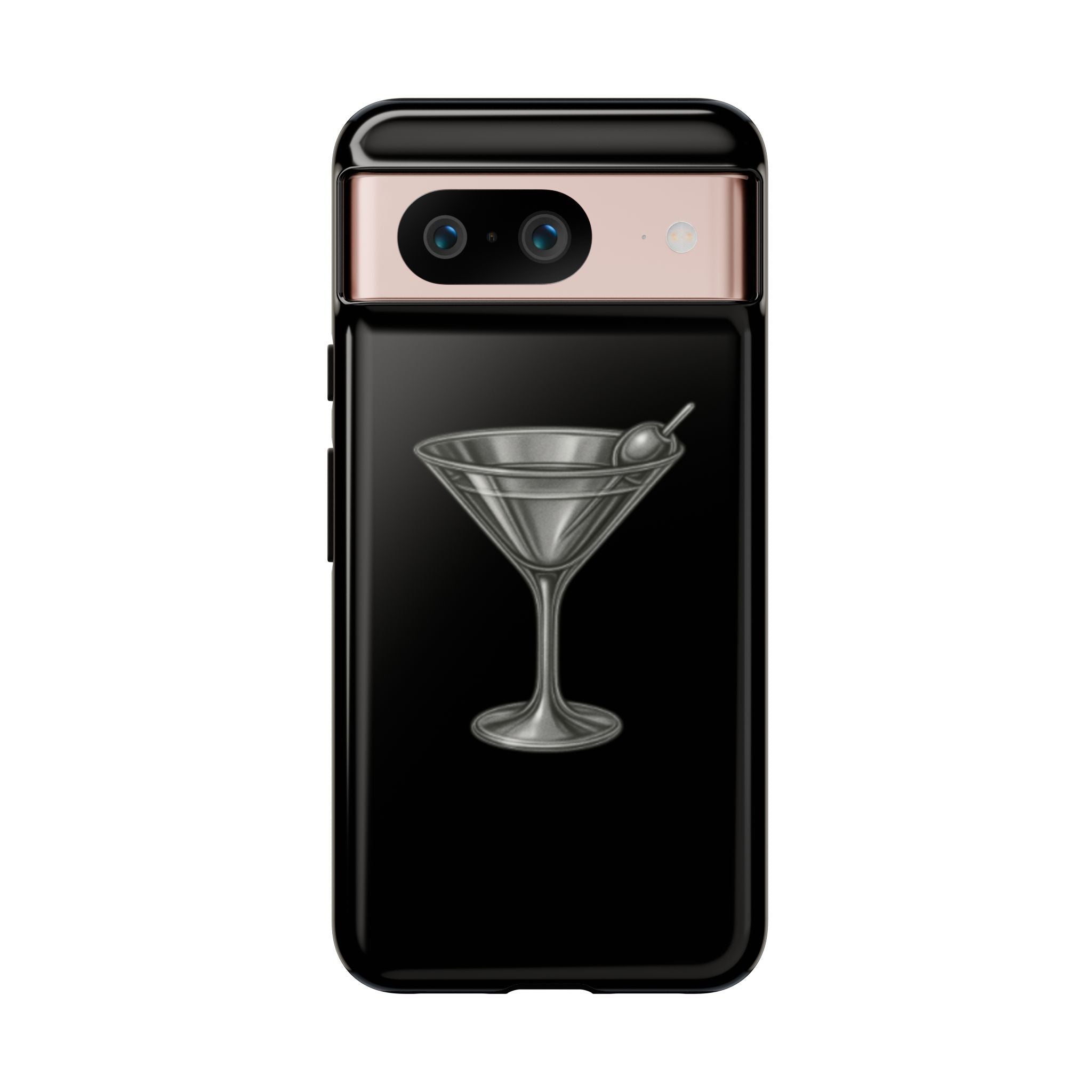 Silver Martini Tough Case Black