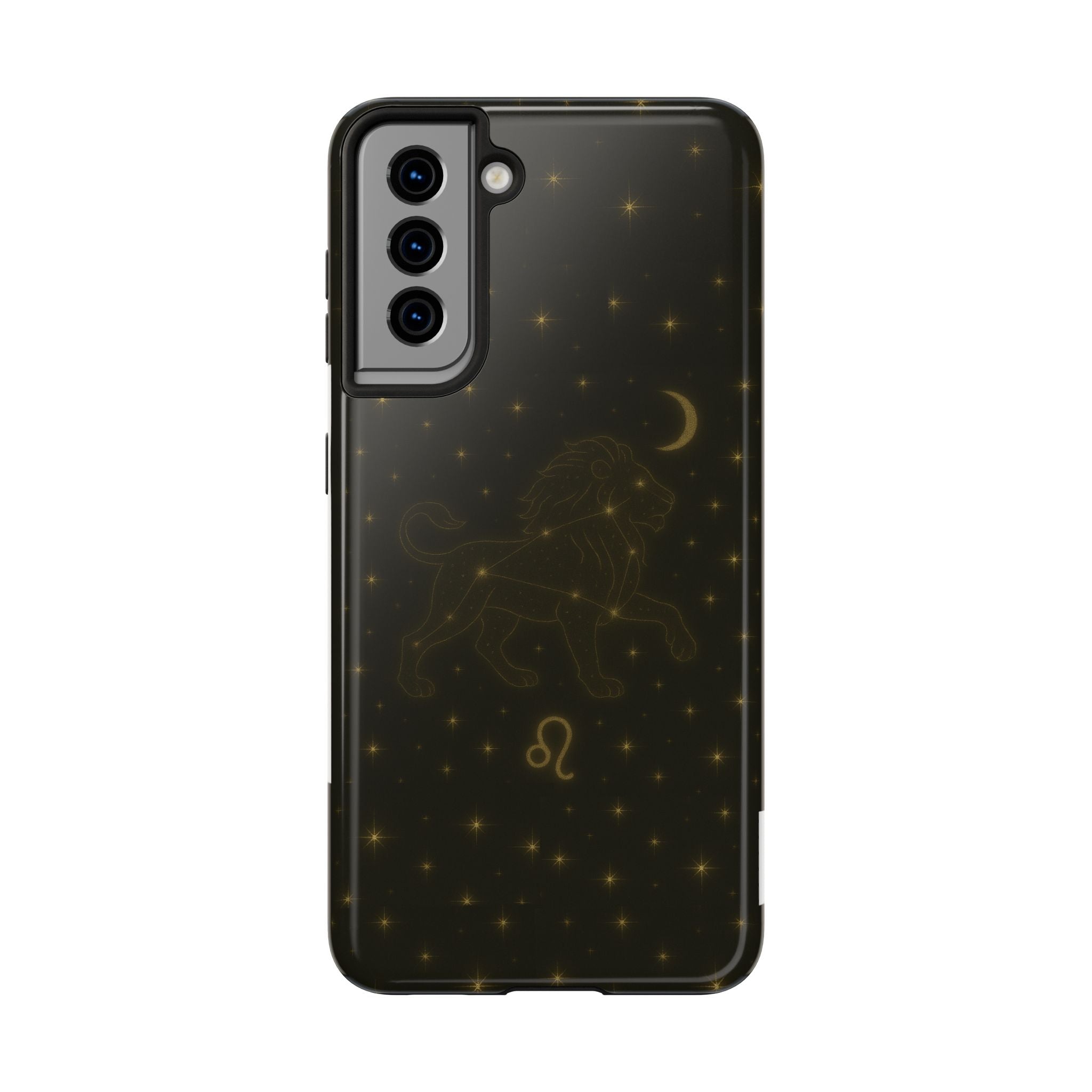 Leo Constellation Tough Phone Case — Zodiac Lion Design with Moon & Stars