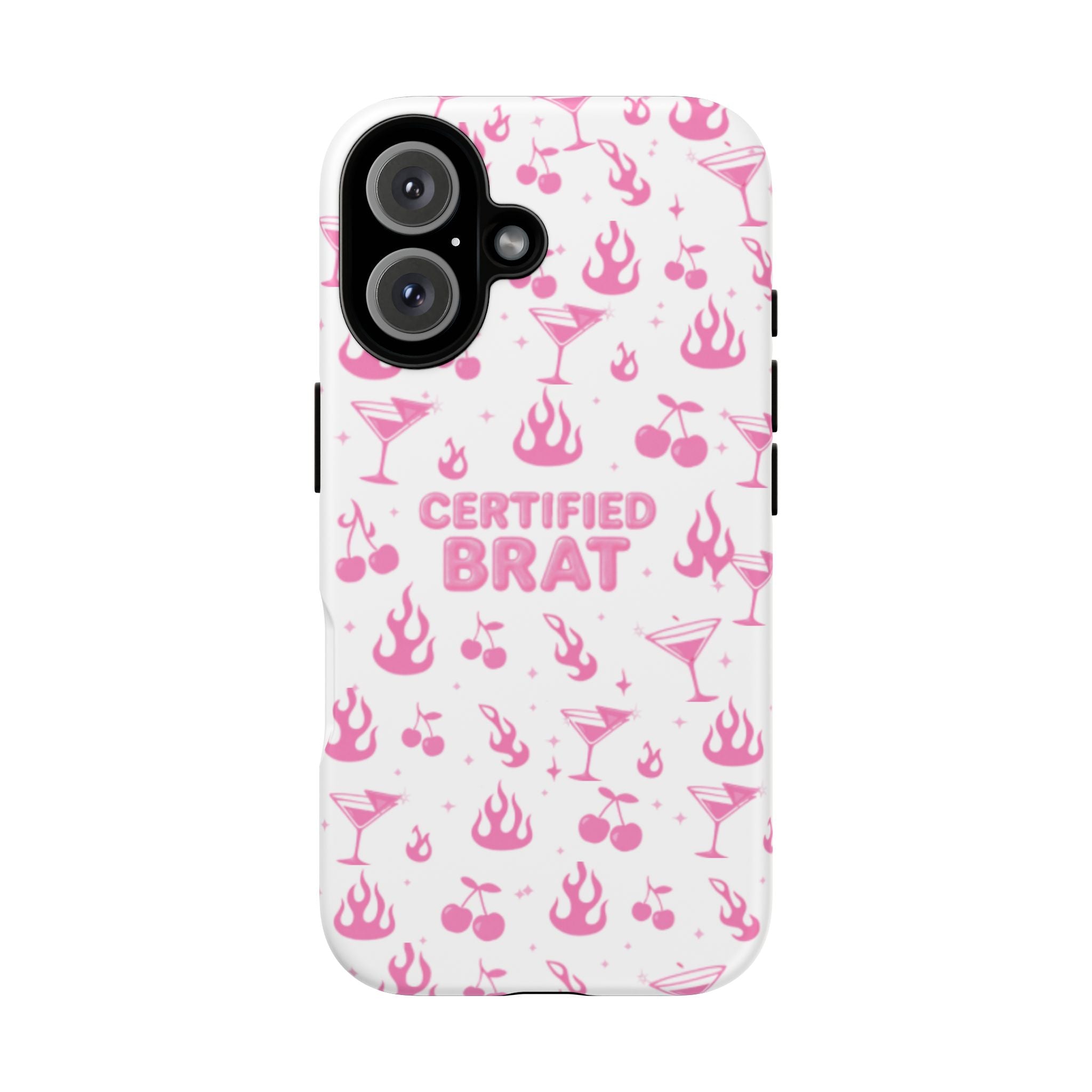 Certified Brat Pink Pattern Phone Case