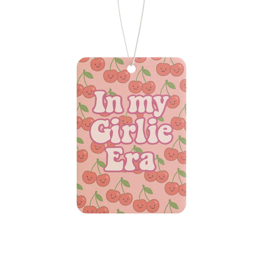 In My Girlie Era Car Air Freshener | Cherry Pattern