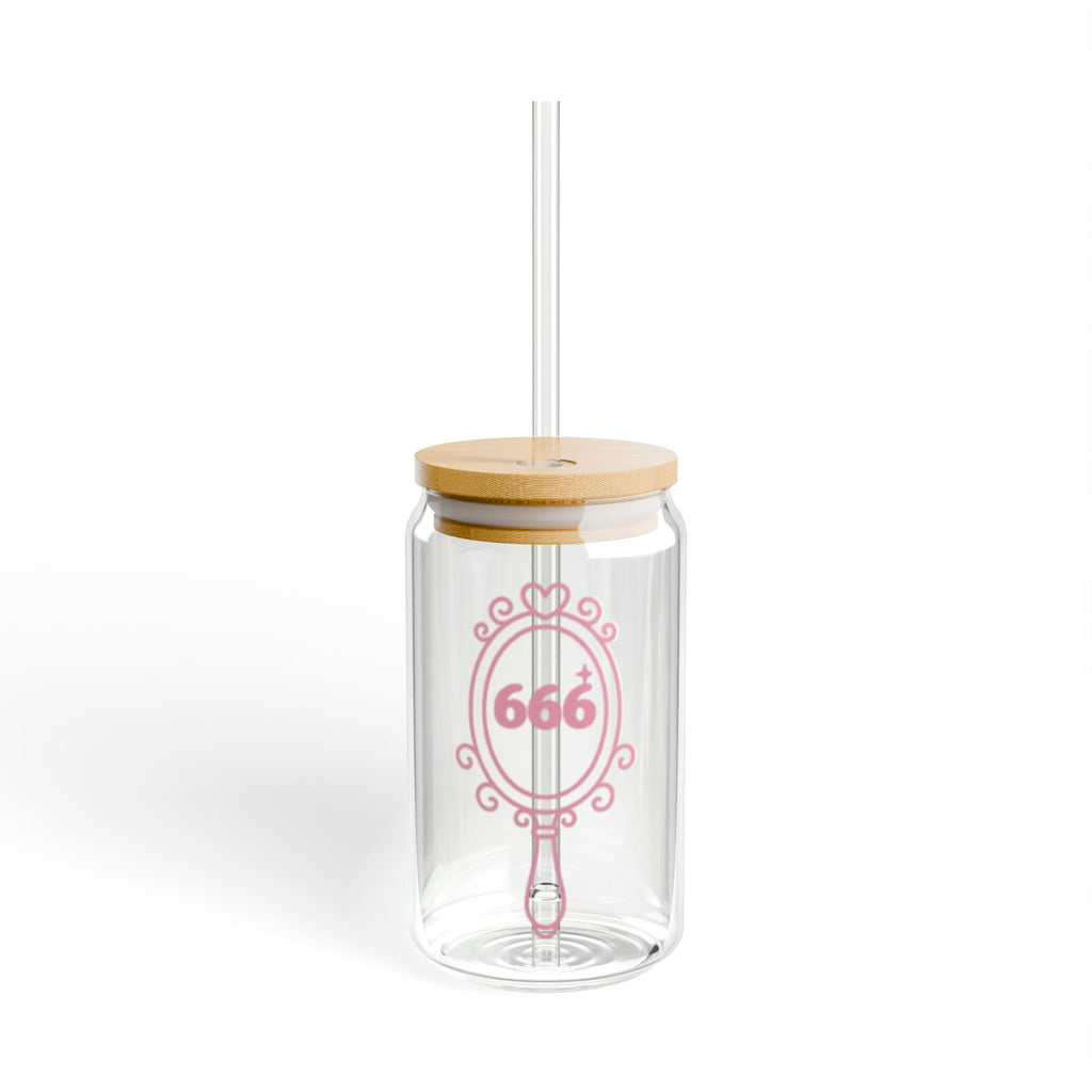 Pink Sipper Glass 666