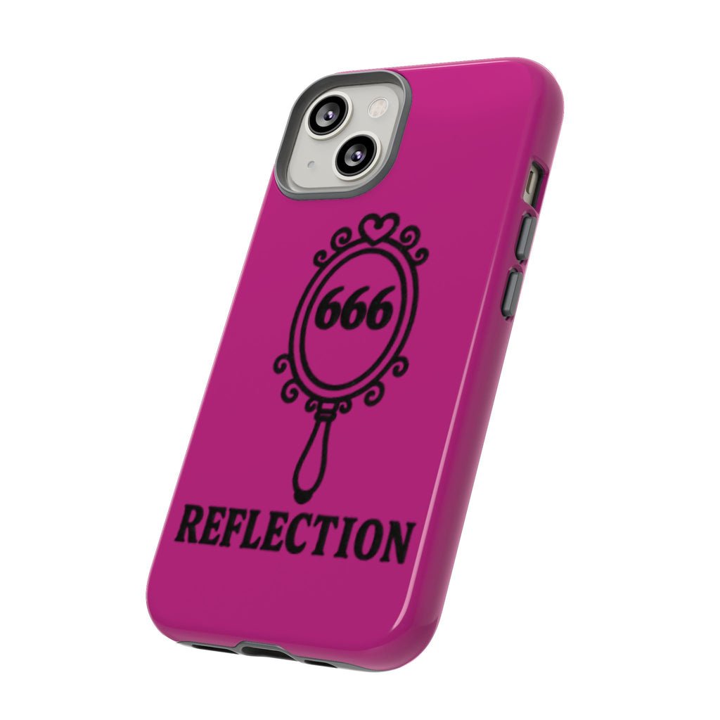 Black & Pink 666 Reflection Phone Case