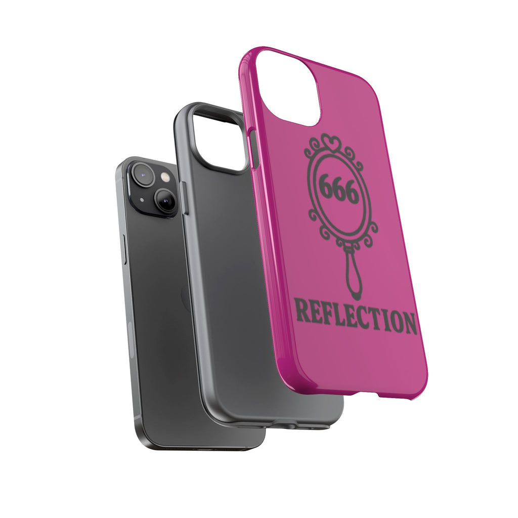 Black & Pink 666 Reflection Phone Case