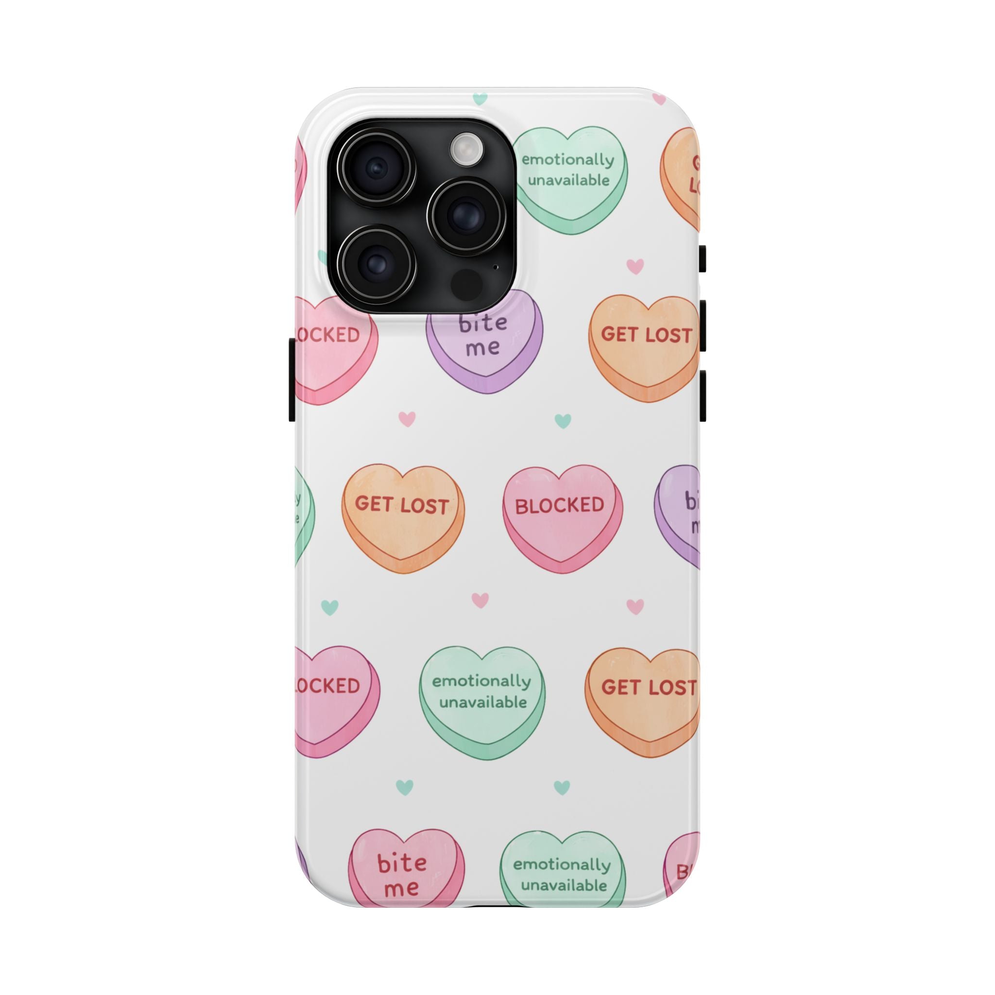 Candy Hearts Phone Case