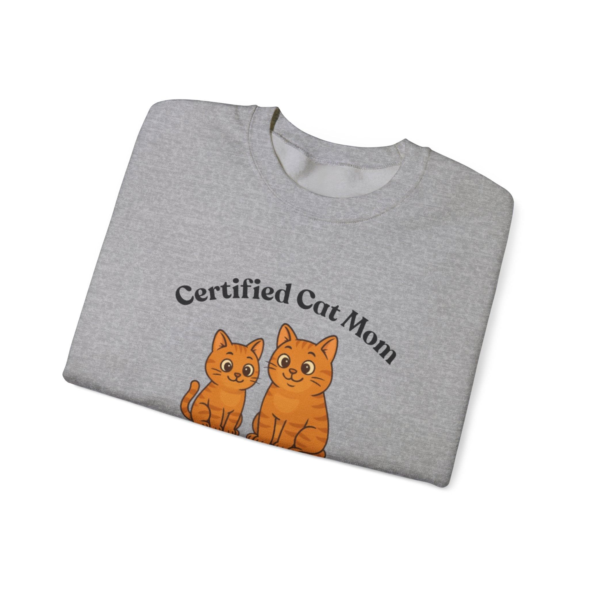 Custom Pet Sweatshirt — "Certified Cat Mom"