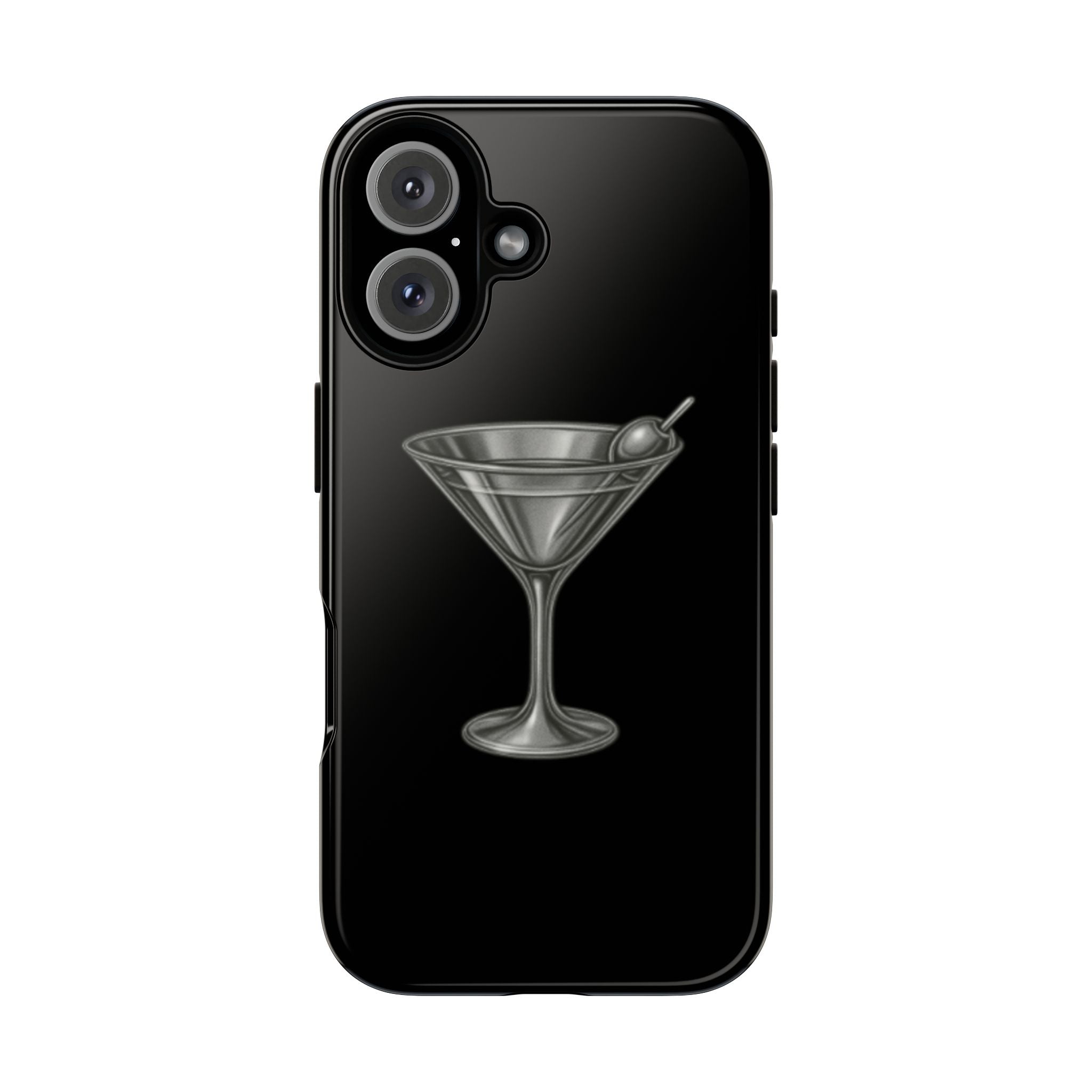 Silver Martini Tough Case Black