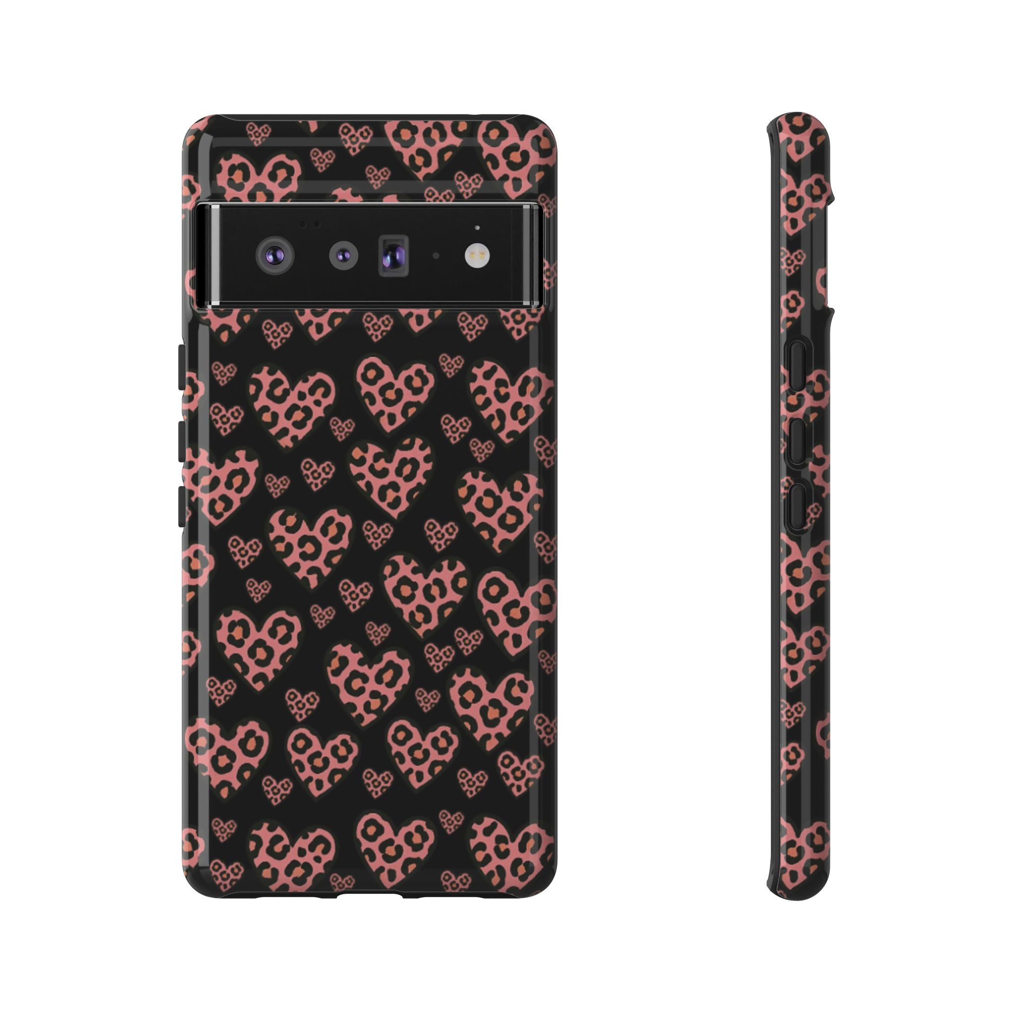 Leopard Heart Phone Case