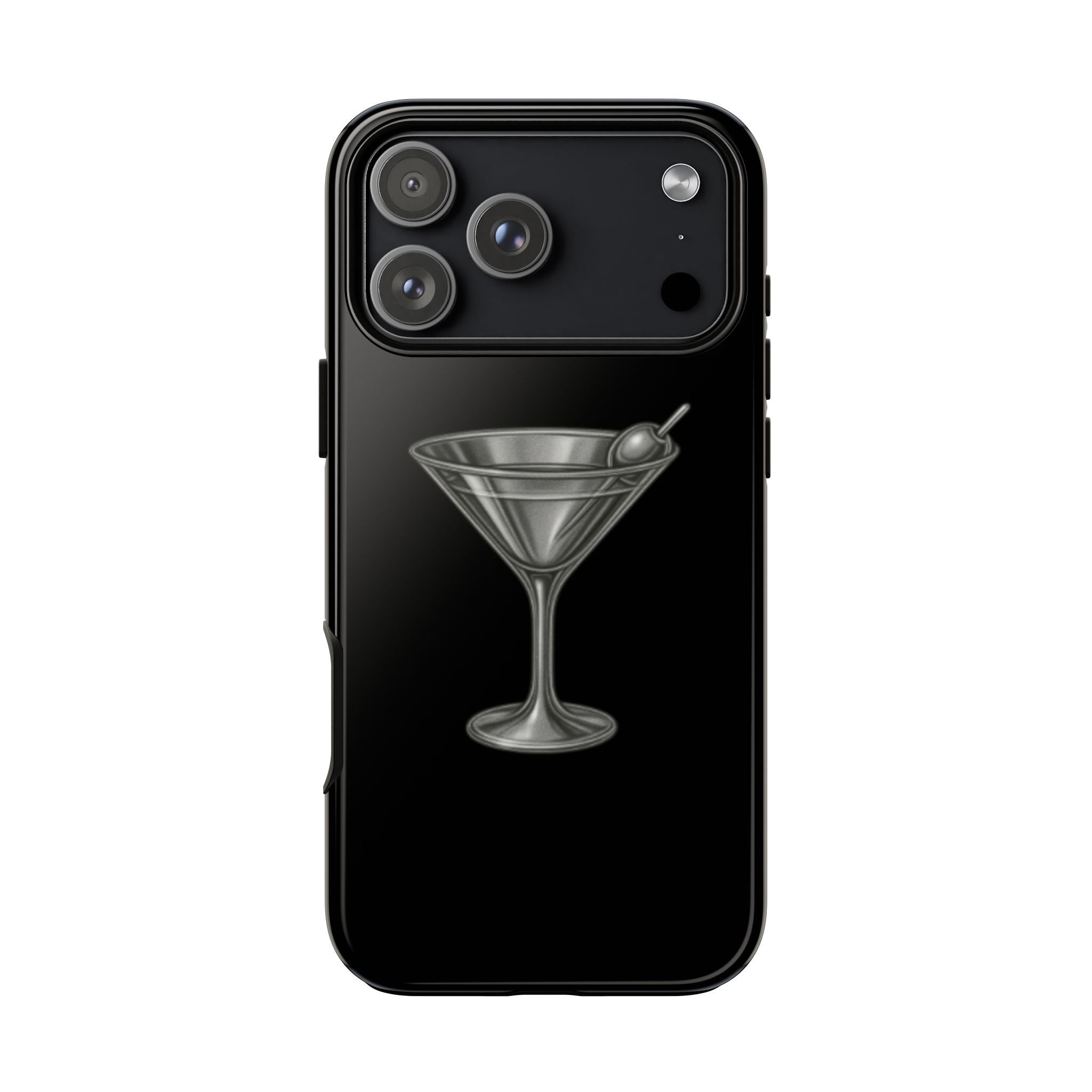 Silver Martini Tough Case Black