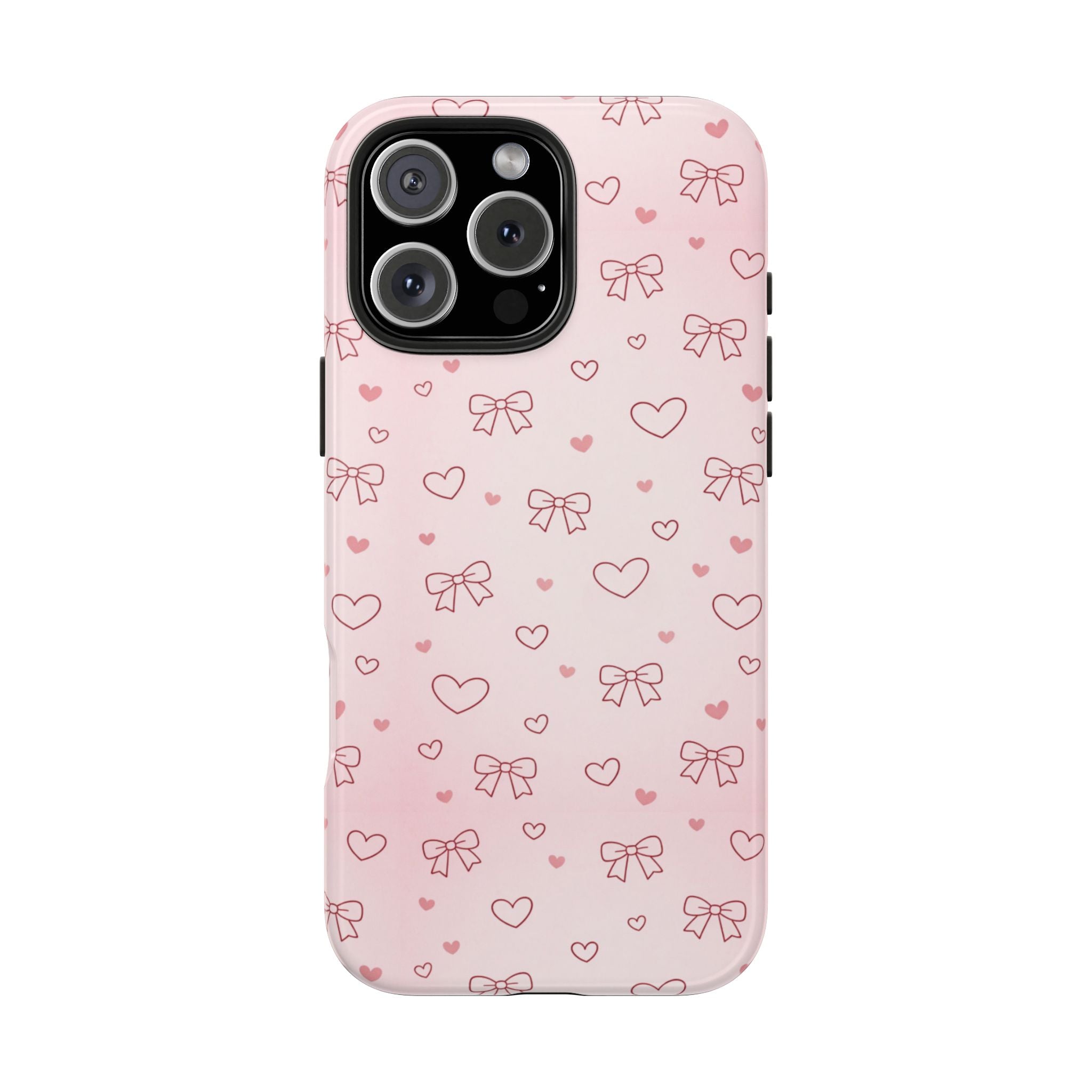 Pink Hearts & Bows Phone Case