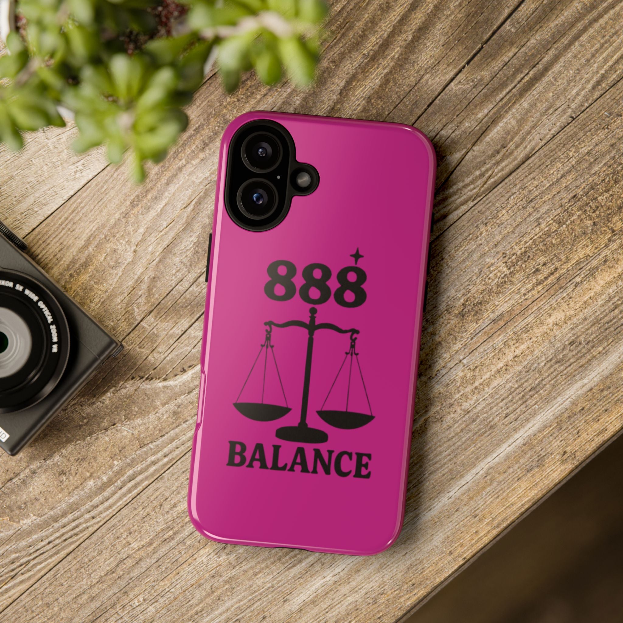 Black & Pink 888 Balance Phone Case