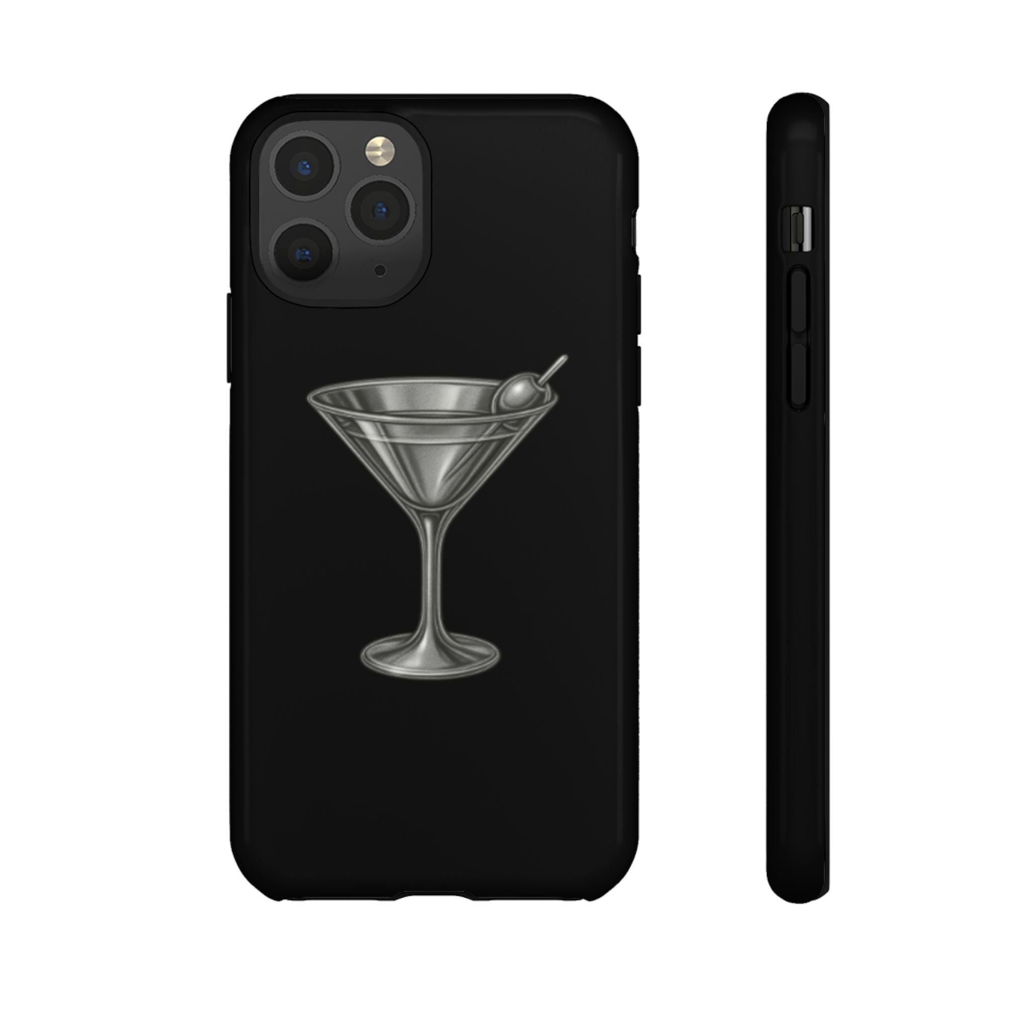 Silver Martini Tough Case Black