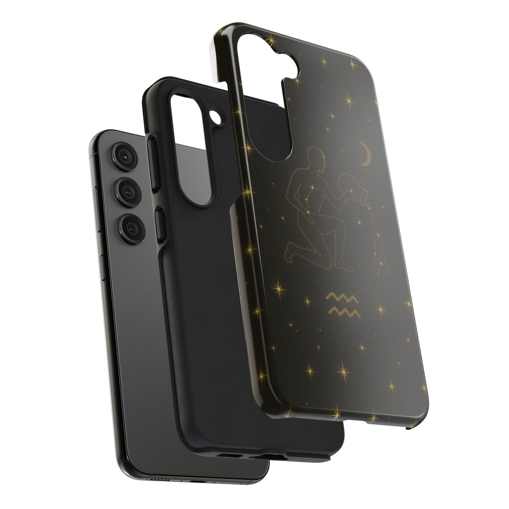 Aquarius Constellation Tough Phone Case — Zodiac Water-Bearer Astrology Design