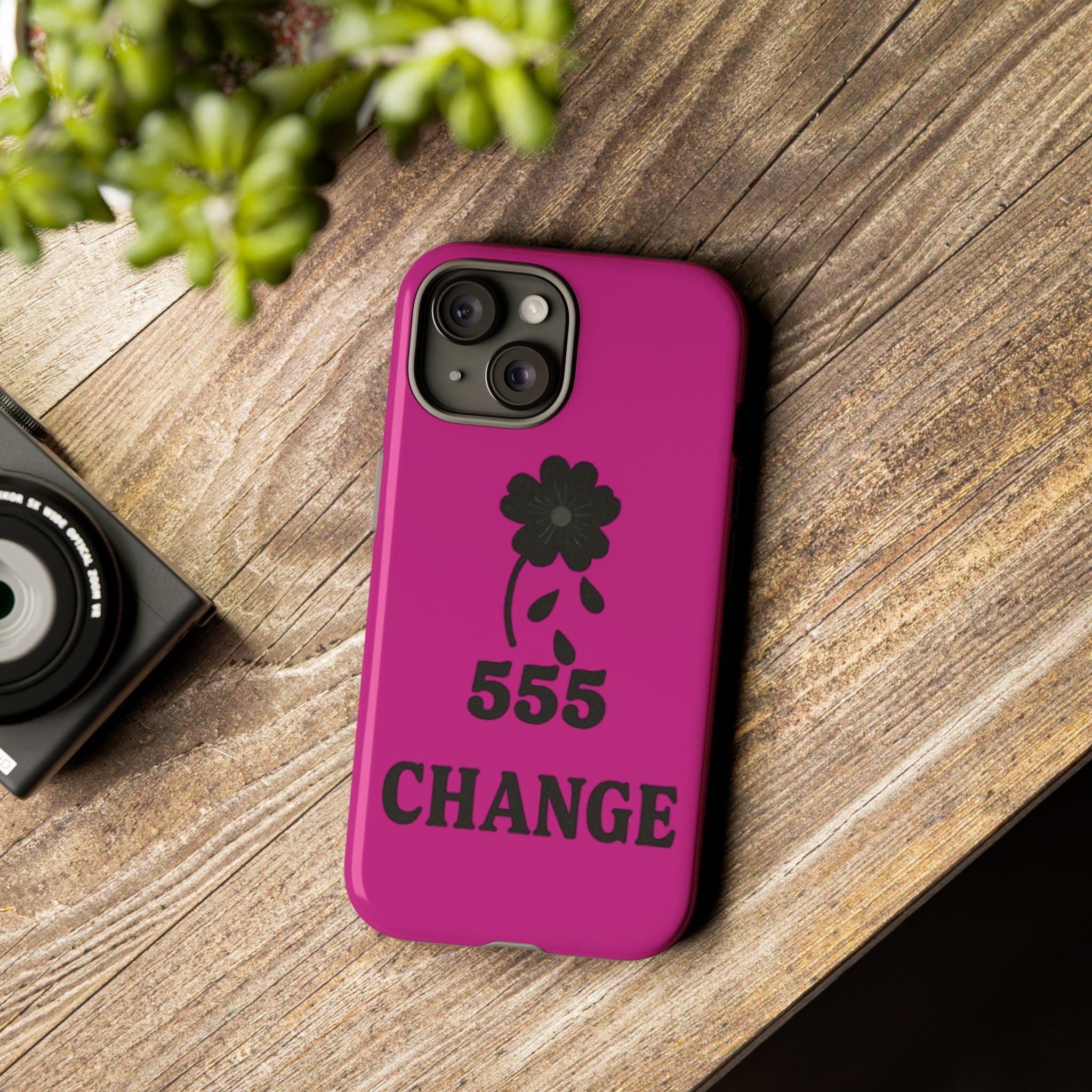 Black & Pink 555 Change Phone Case