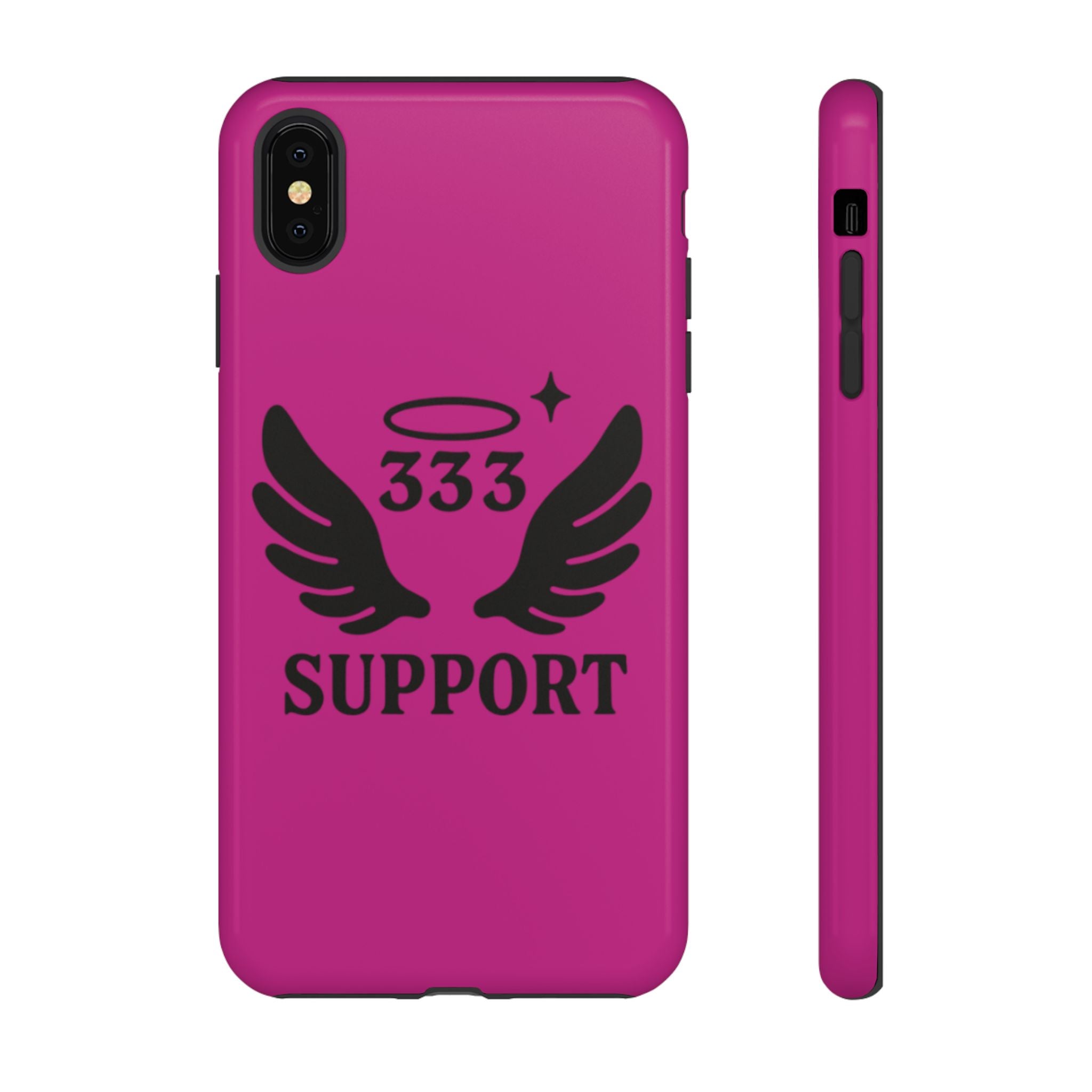 Black & Pink 333 Support Phone Case