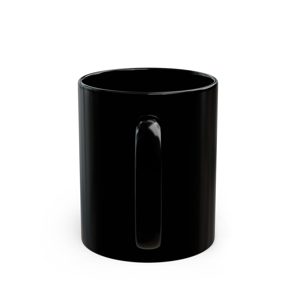 Pink Flaming Heart Black Mug — Gothic Romantic Coffee Cup (11oz & 15oz)