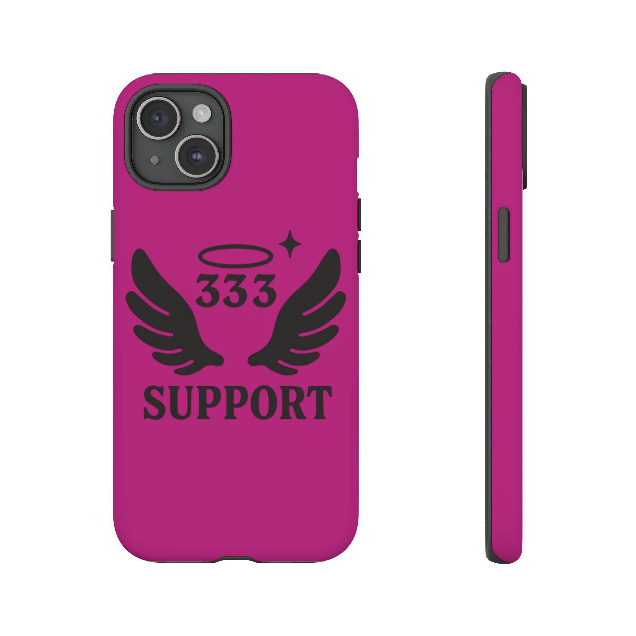 Black & Pink 333 Support Phone Case