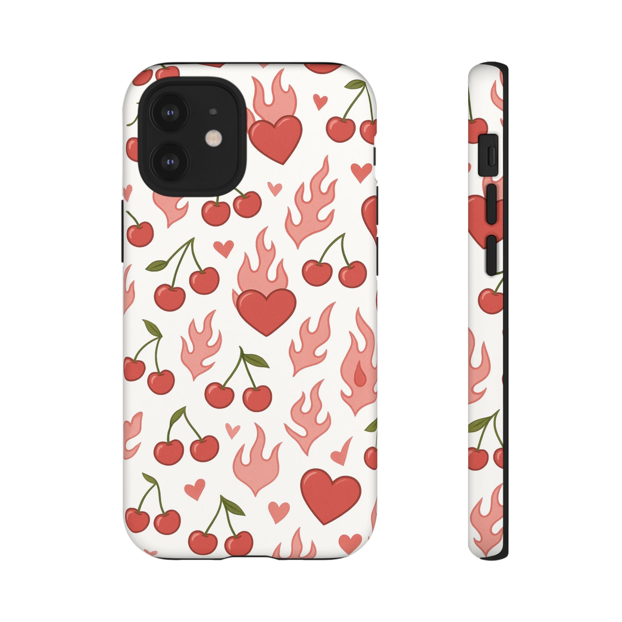 Pink Flaming Heart Phone Case