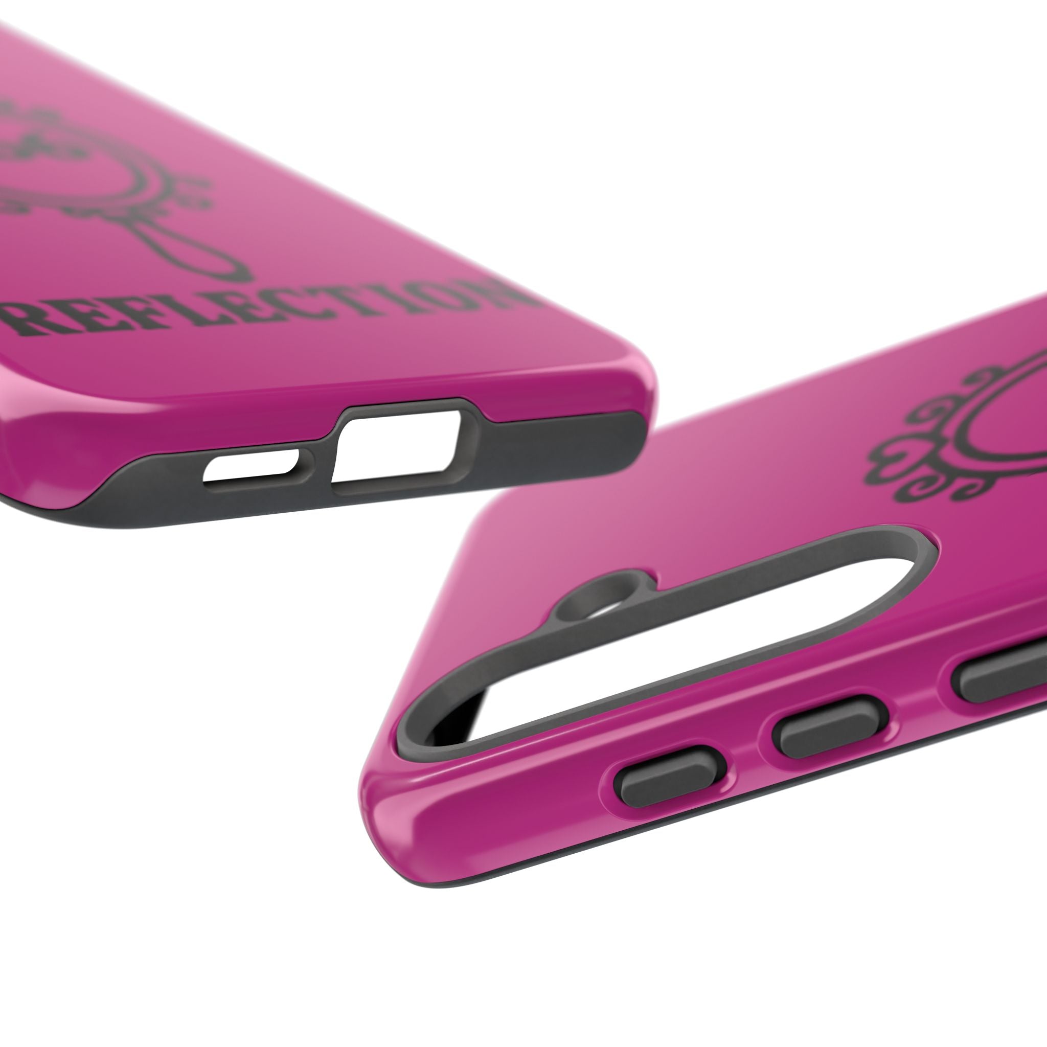 Black & Pink 666 Reflection Phone Case