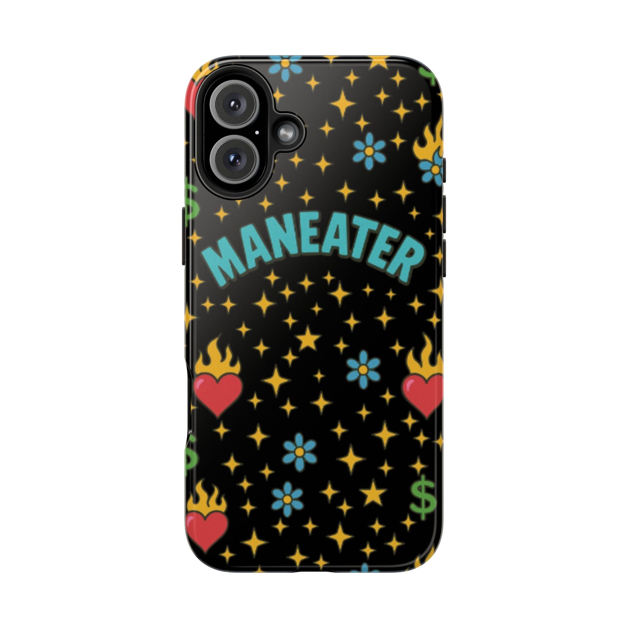 Maneater Flaming Heart Phone Case