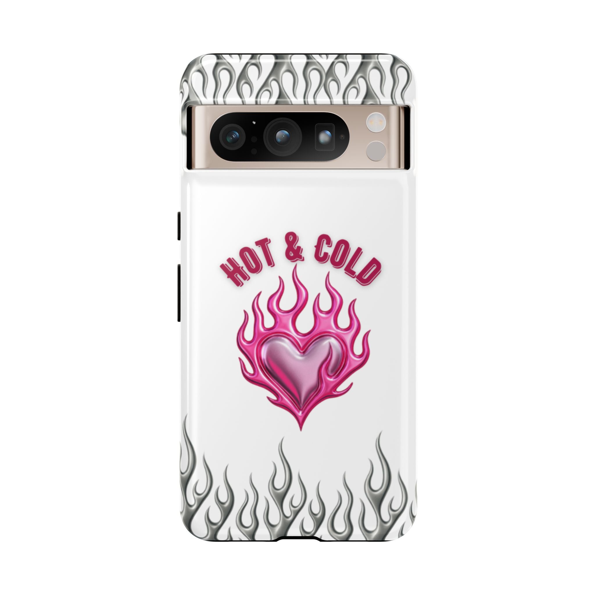 Hot & Cold Pink Flame Tough Phone Case