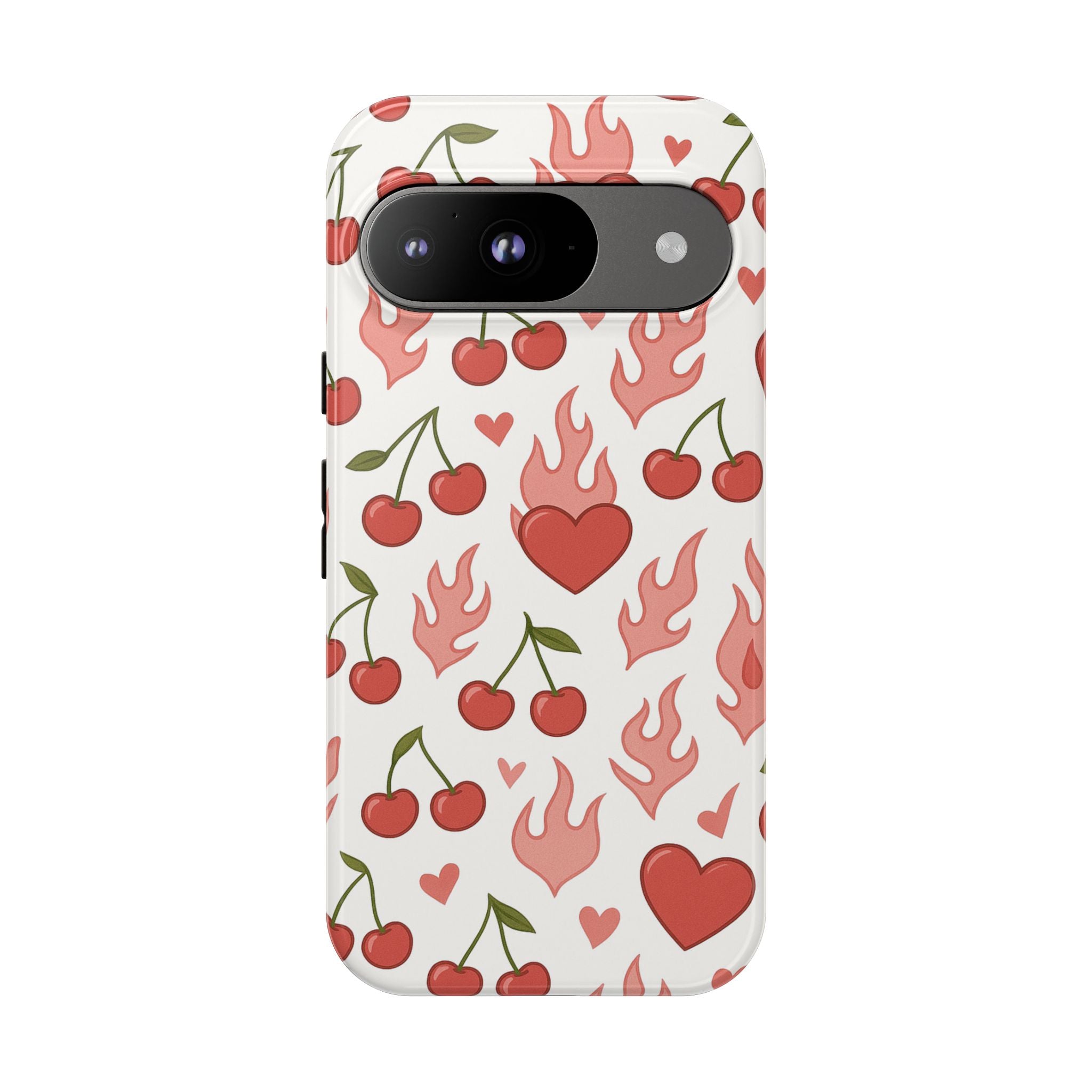 Pink Flaming Heart Phone Case