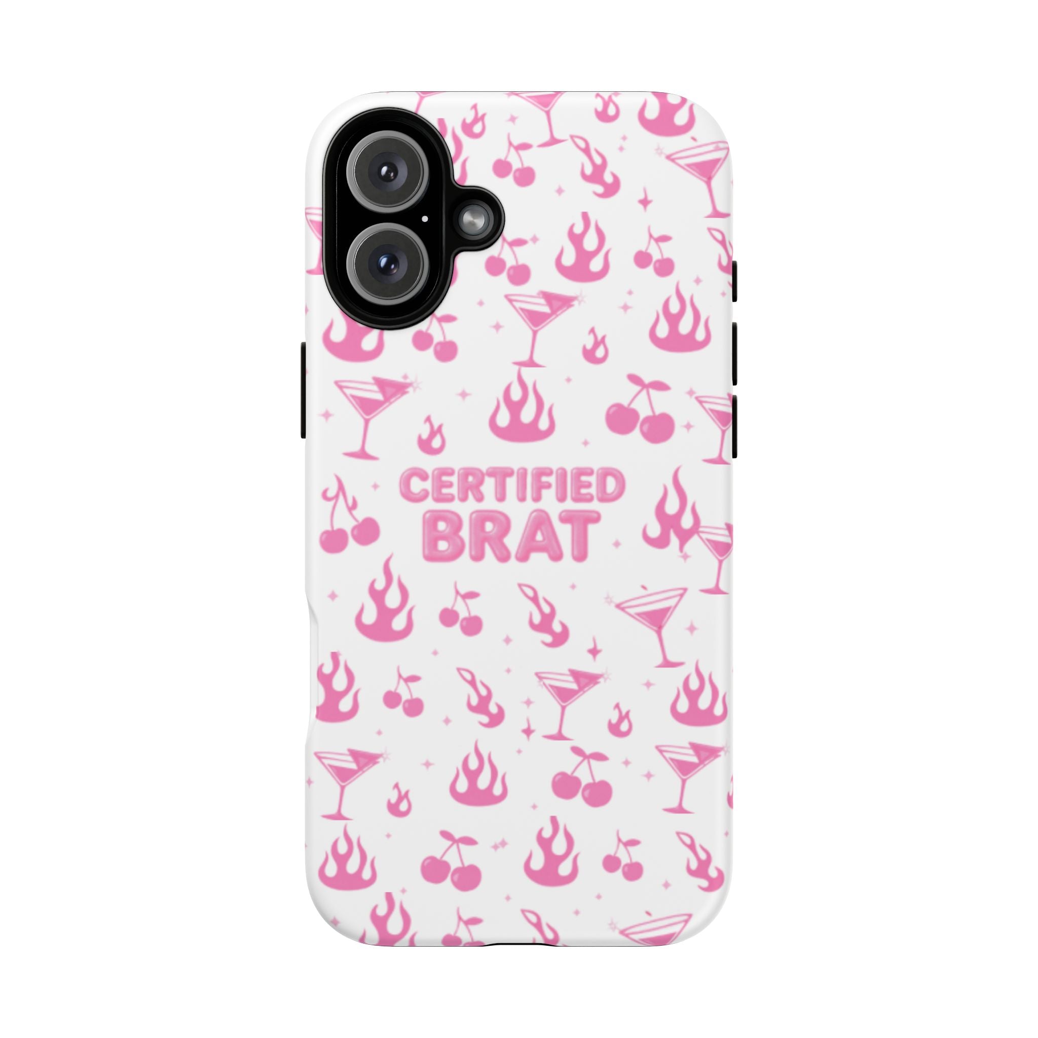 Certified Brat Pink Pattern Phone Case