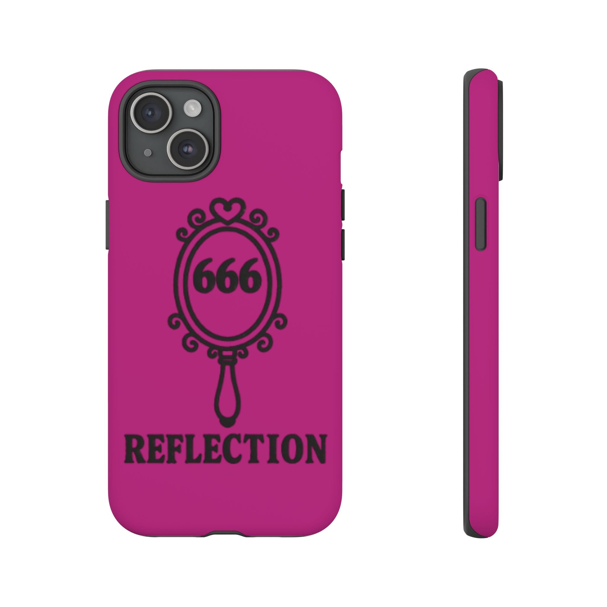 Black & Pink 666 Reflection Phone Case