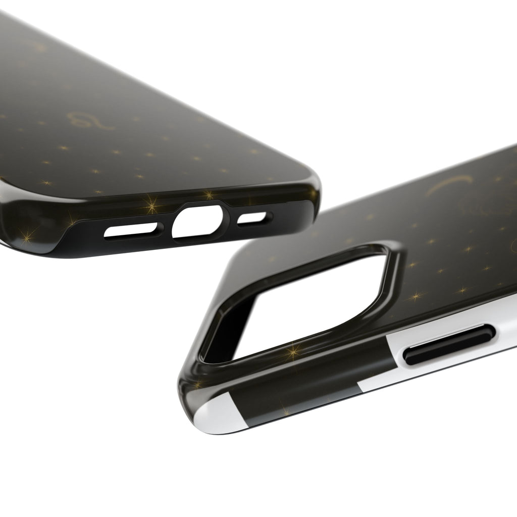 Leo Constellation Tough Phone Case — Zodiac Lion Design with Moon & Stars