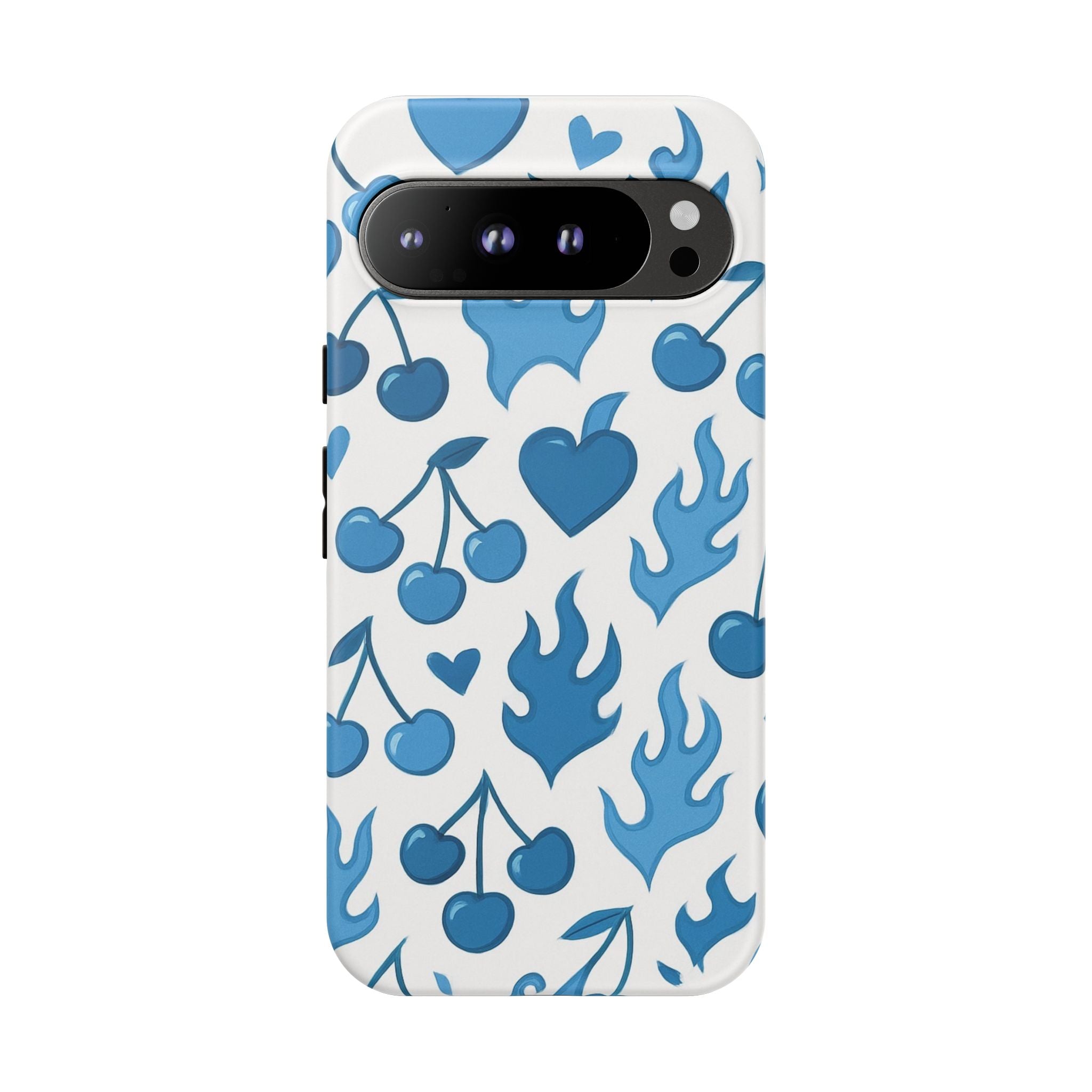 Blue Flaming Heart Phone Case
