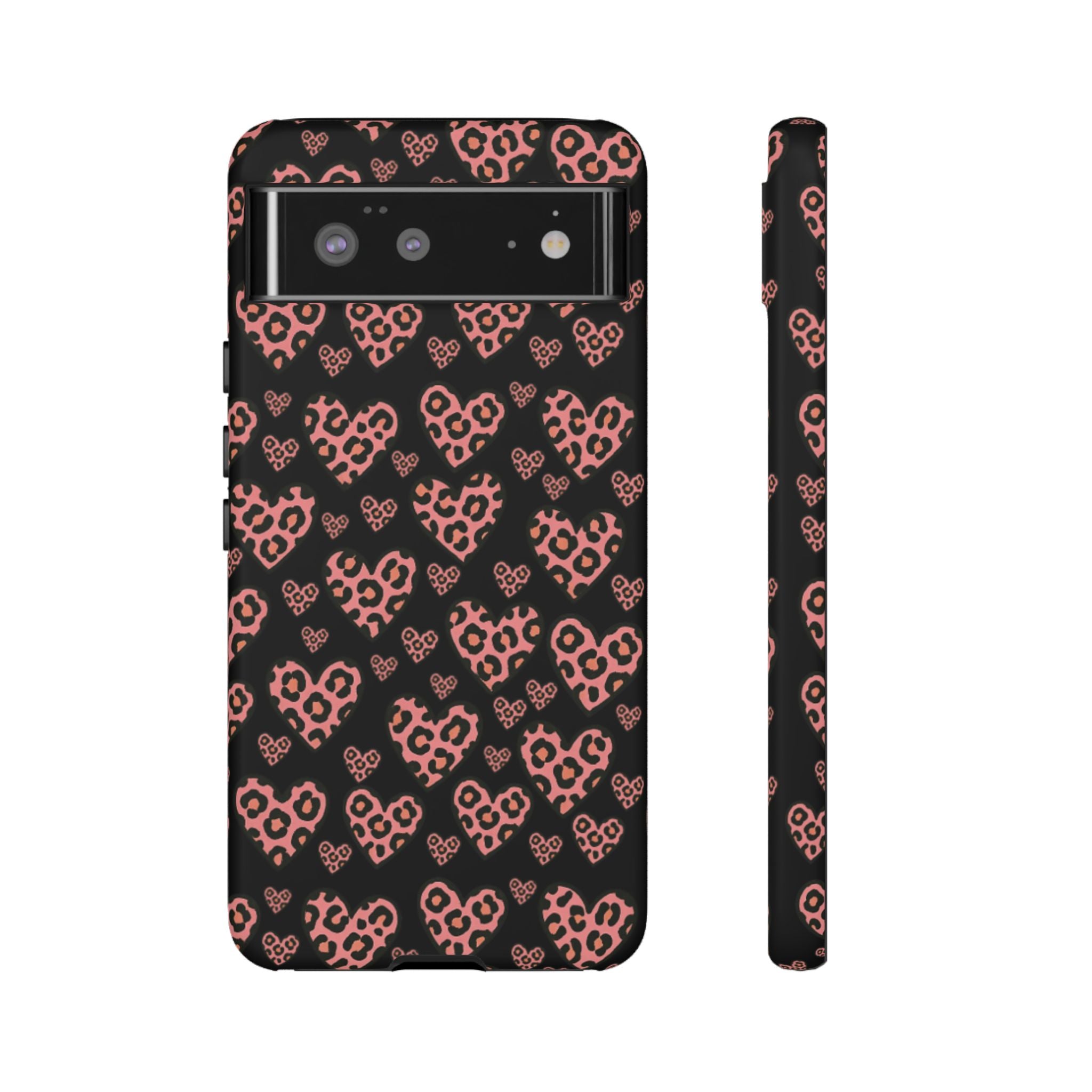 Leopard Heart Phone Case