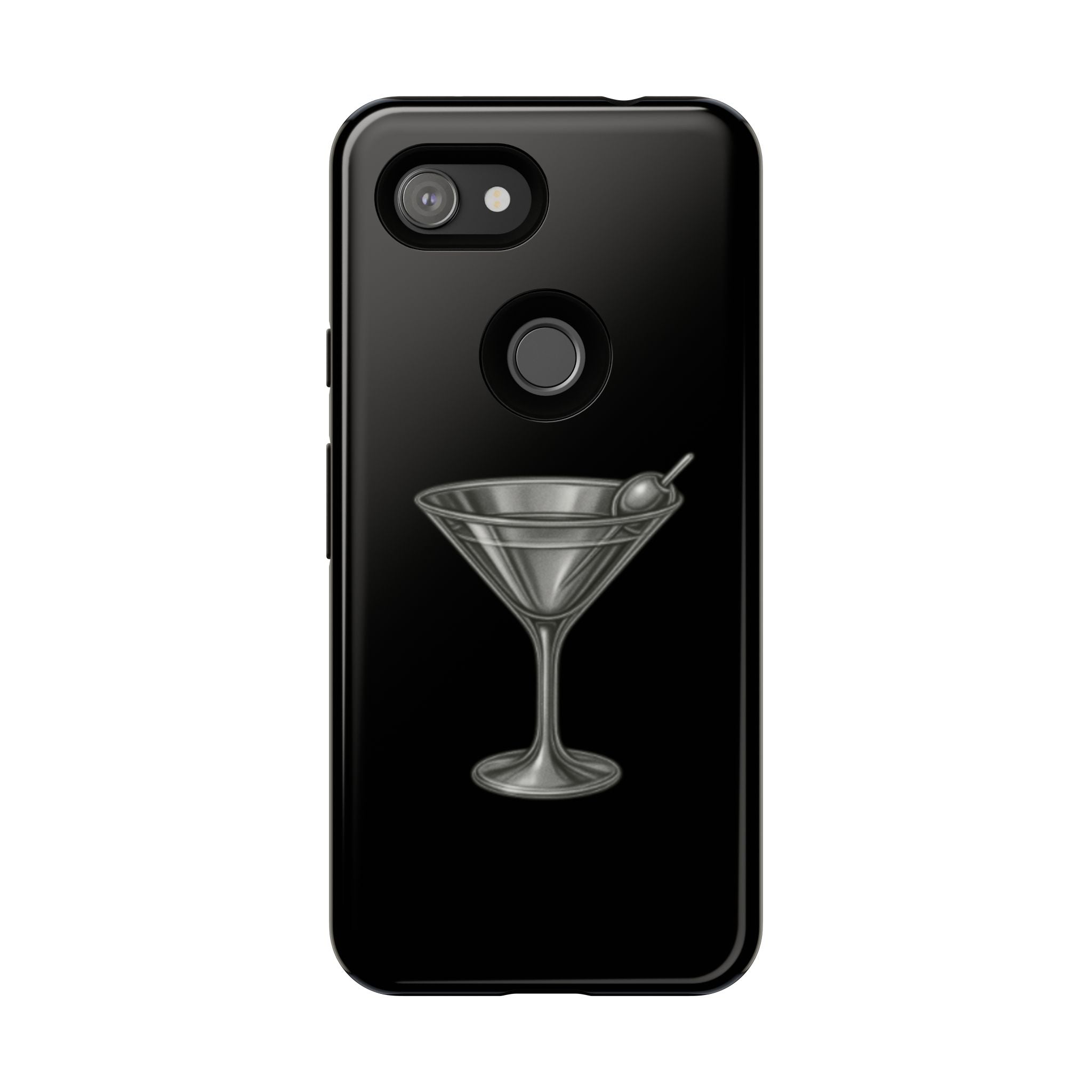 Silver Martini Tough Case Black