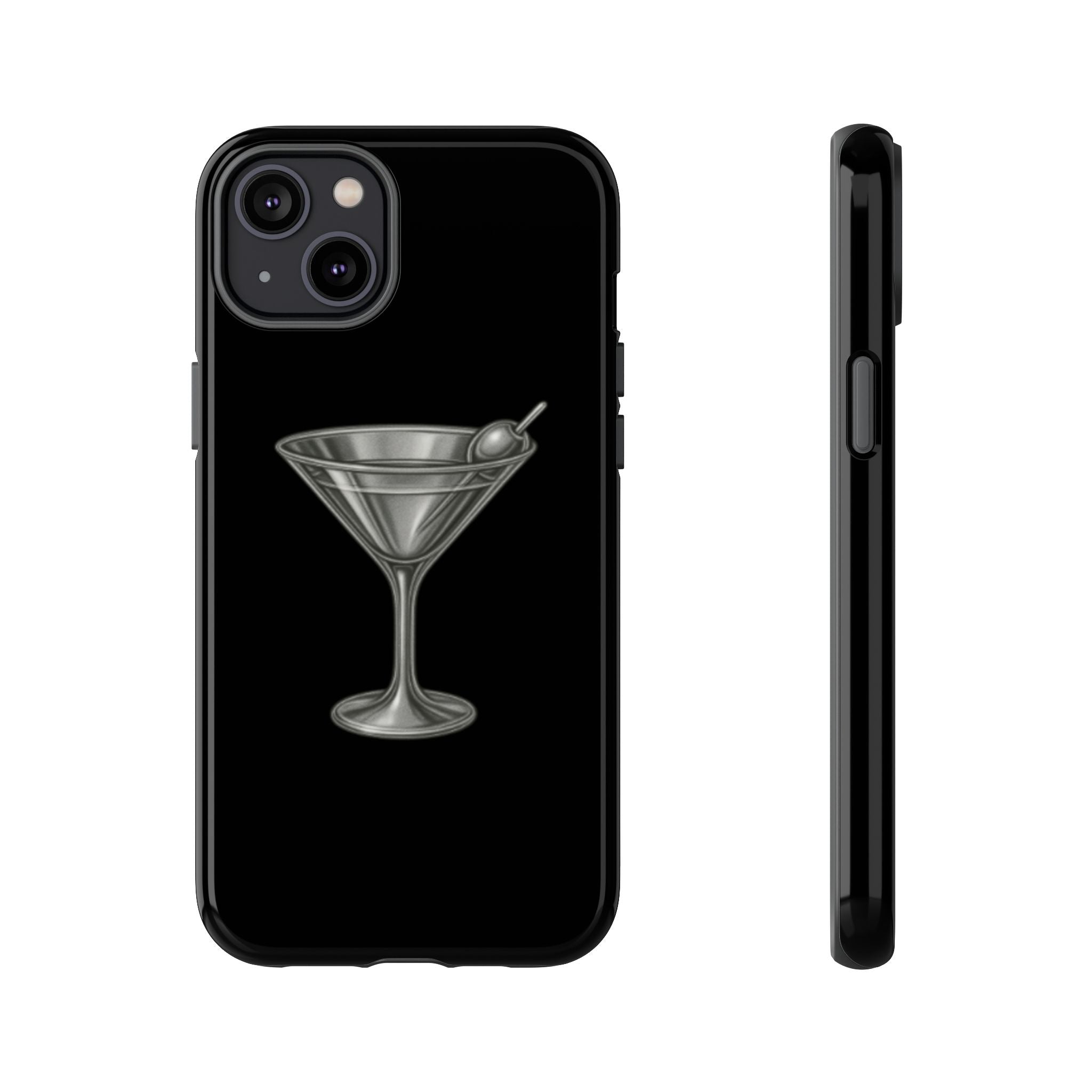 Silver Martini Tough Case Black